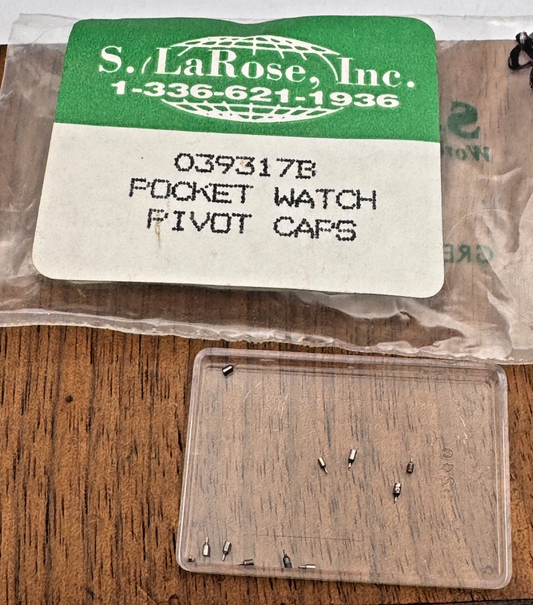 Pocketwatch Pivot caps LOT NOS watchmaker balance staff part repair