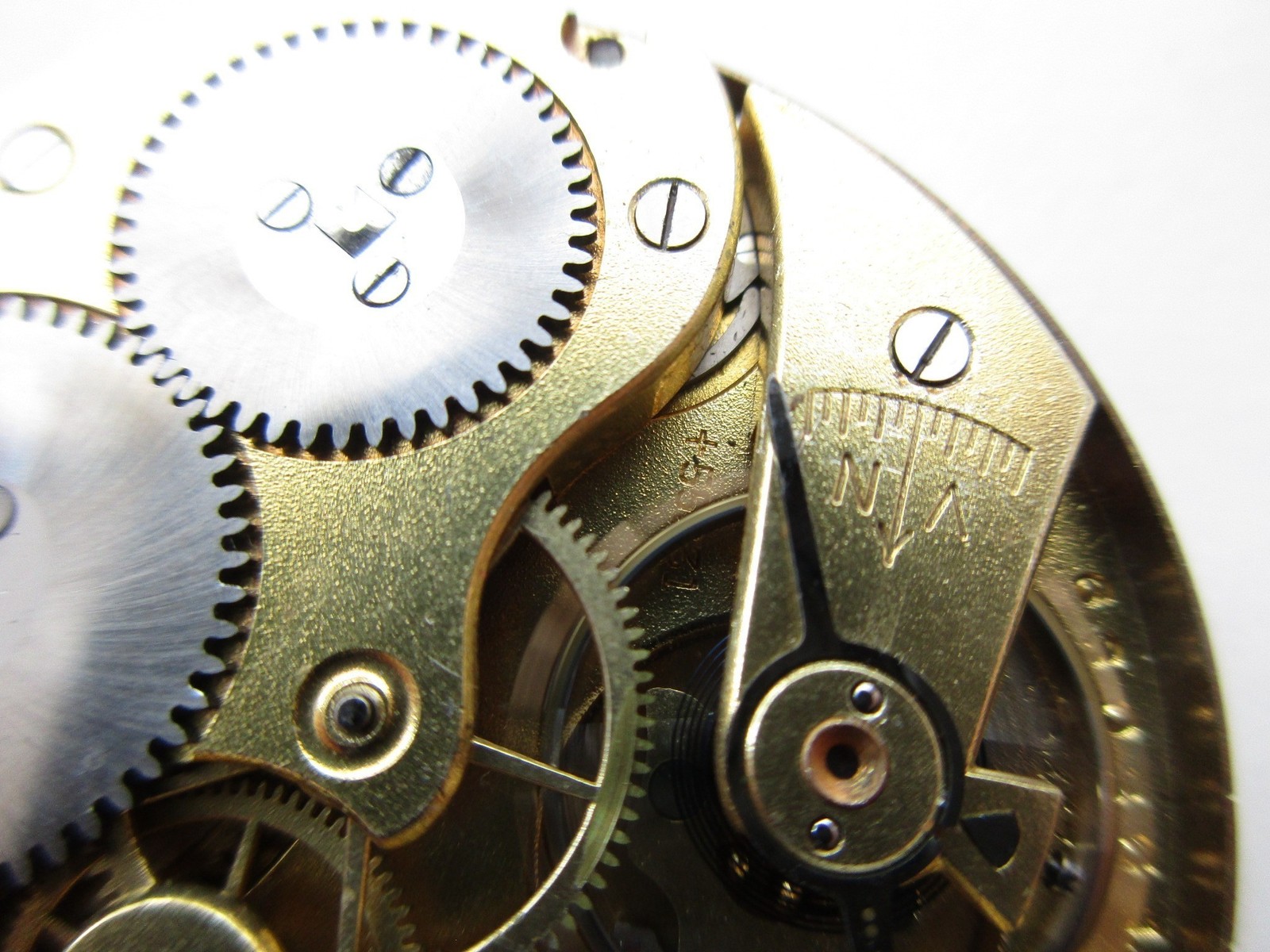 IWC International watch co pocket watch movement & dial – running