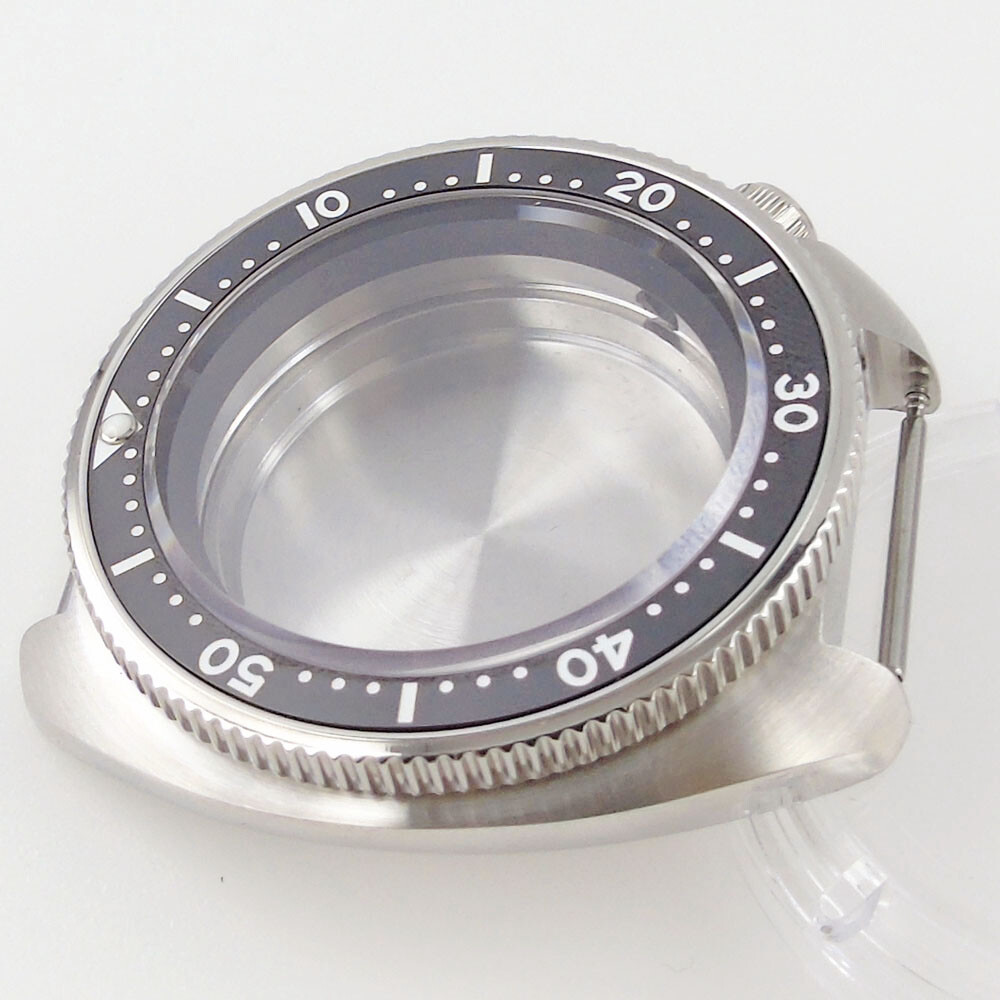 200M WR Tandorio 44mm Diving Watch Case Parts Fit For NH35 NH36 Sapphire Glass