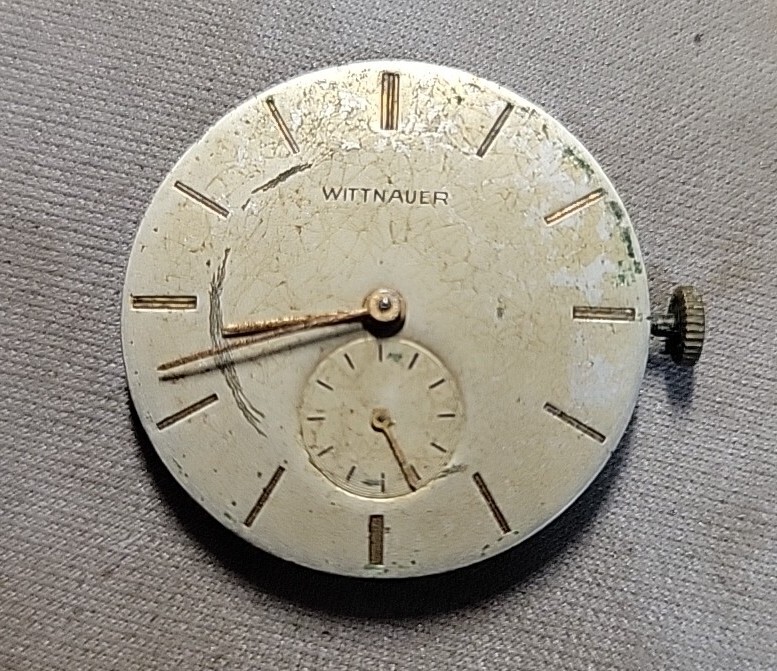 Vintage Wittnauer 76/3 Revue Mens Watch Movement Running