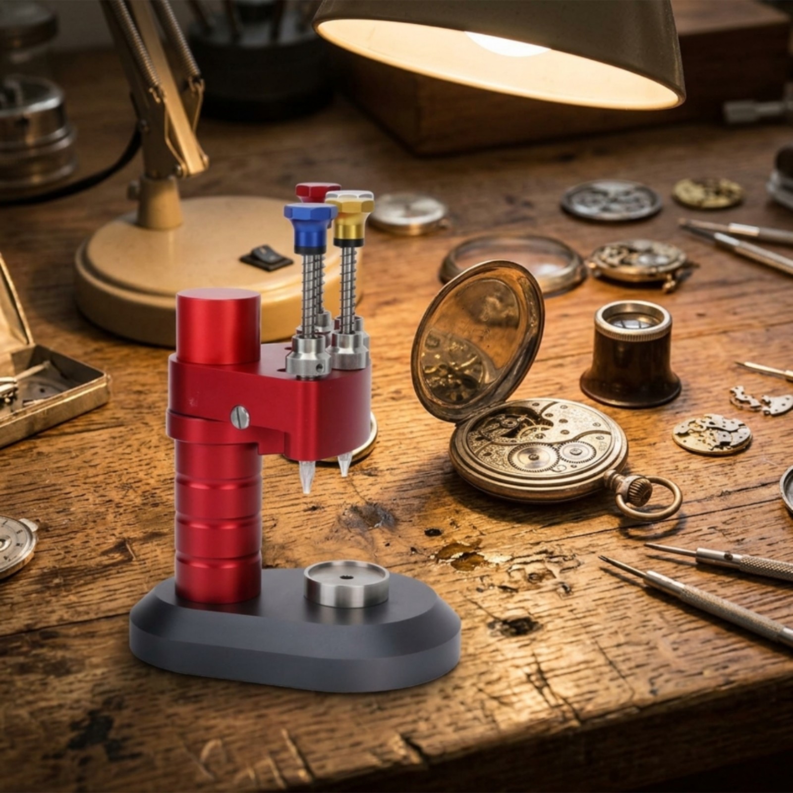 Manual Watch Hand Setter Metal Watch Hand Setting Machine Colored Tops