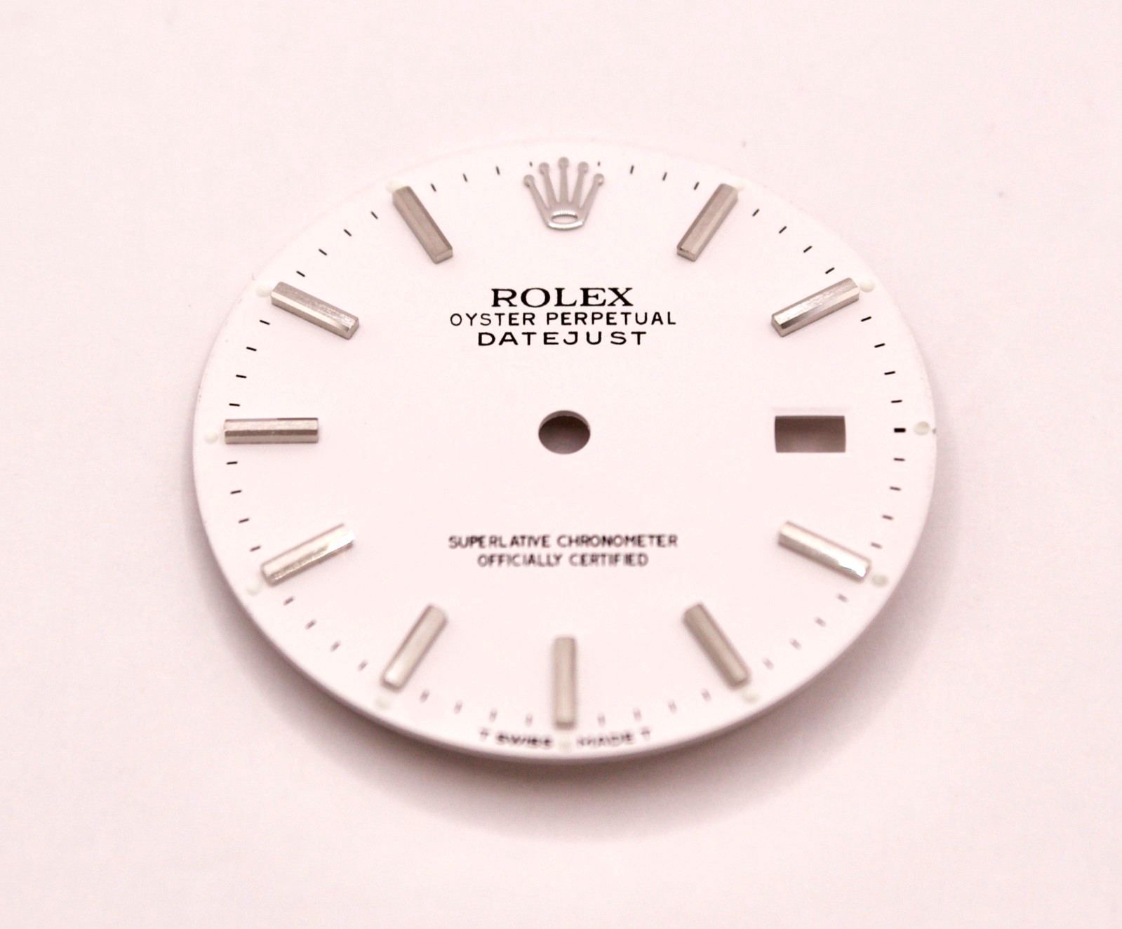 ORIGINAL Rolex Dial 36mm Datejust White Stainless Steel w Date 16014/16234