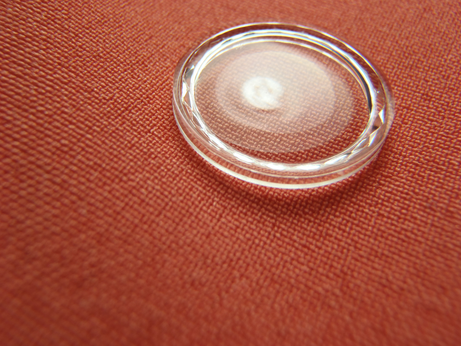 FWC HIGH ROUND Diamond Edge PLASTIC WATCH CRYSTAL 15.2 MM NOS