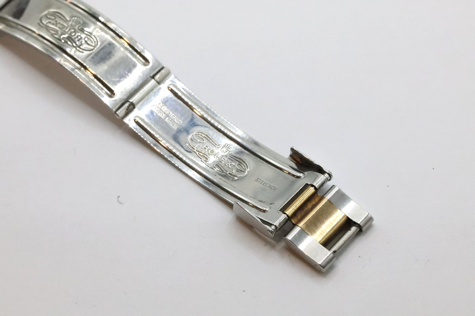 Rolex 78753 Clasp DT6 For Oyster Yellow Gold & Stainless Steel Band #177