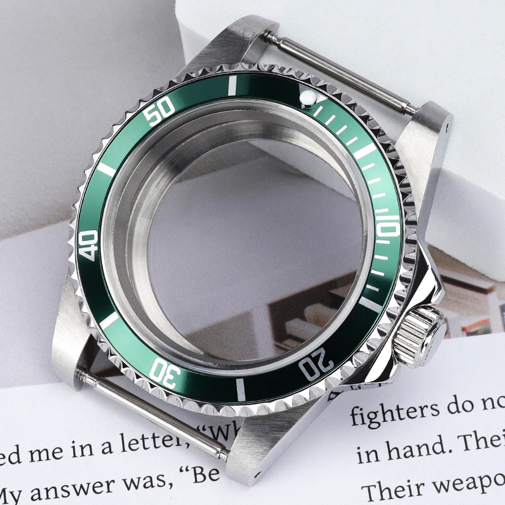 High Quality 38MM Watch Case Sapphire Glass for Retro Submariner NH35 NH36 NH34