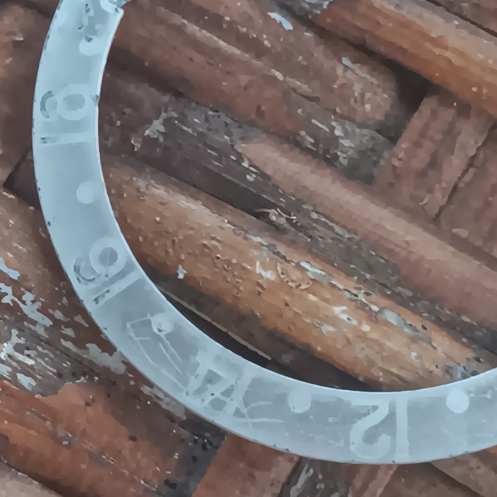 Rolex 1675 GMT 1970s Ghost Faded Grey Fat Font Bezel Insert PLUS Gift Strap