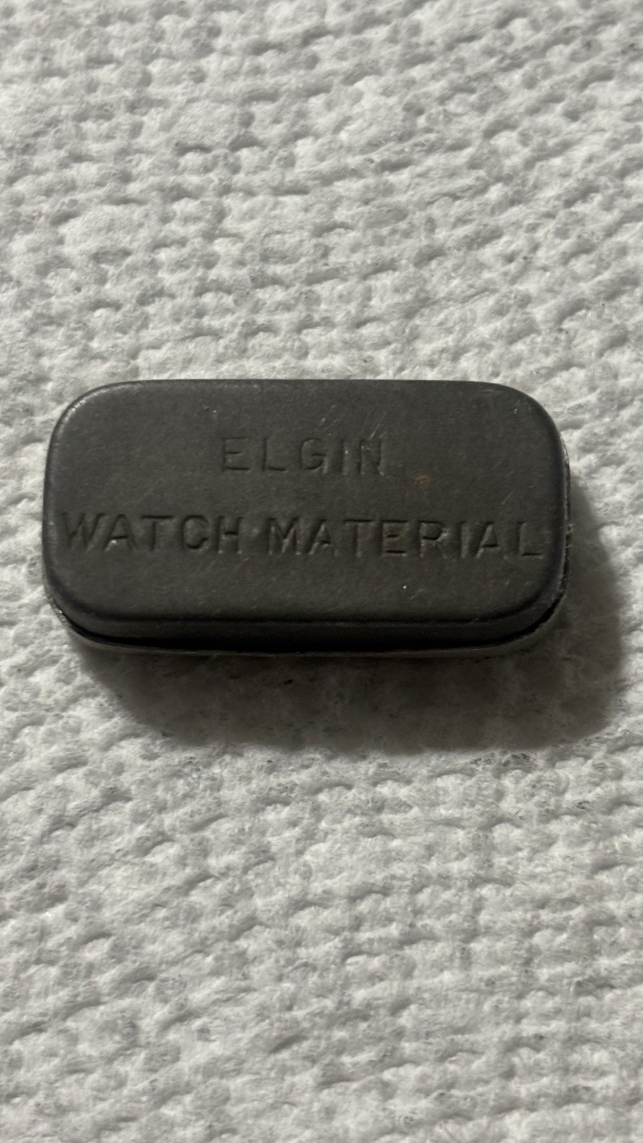 3-Collectible Vintage Watch Mini Part Tins Marked Elgin Watch Materials