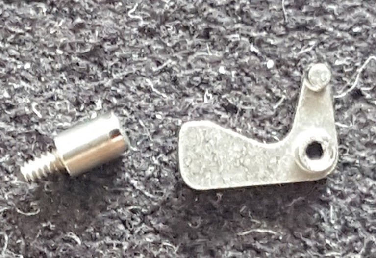 Omega Caliber 330 Part Number 1109 + 2407 (Setting Lever and Screw)