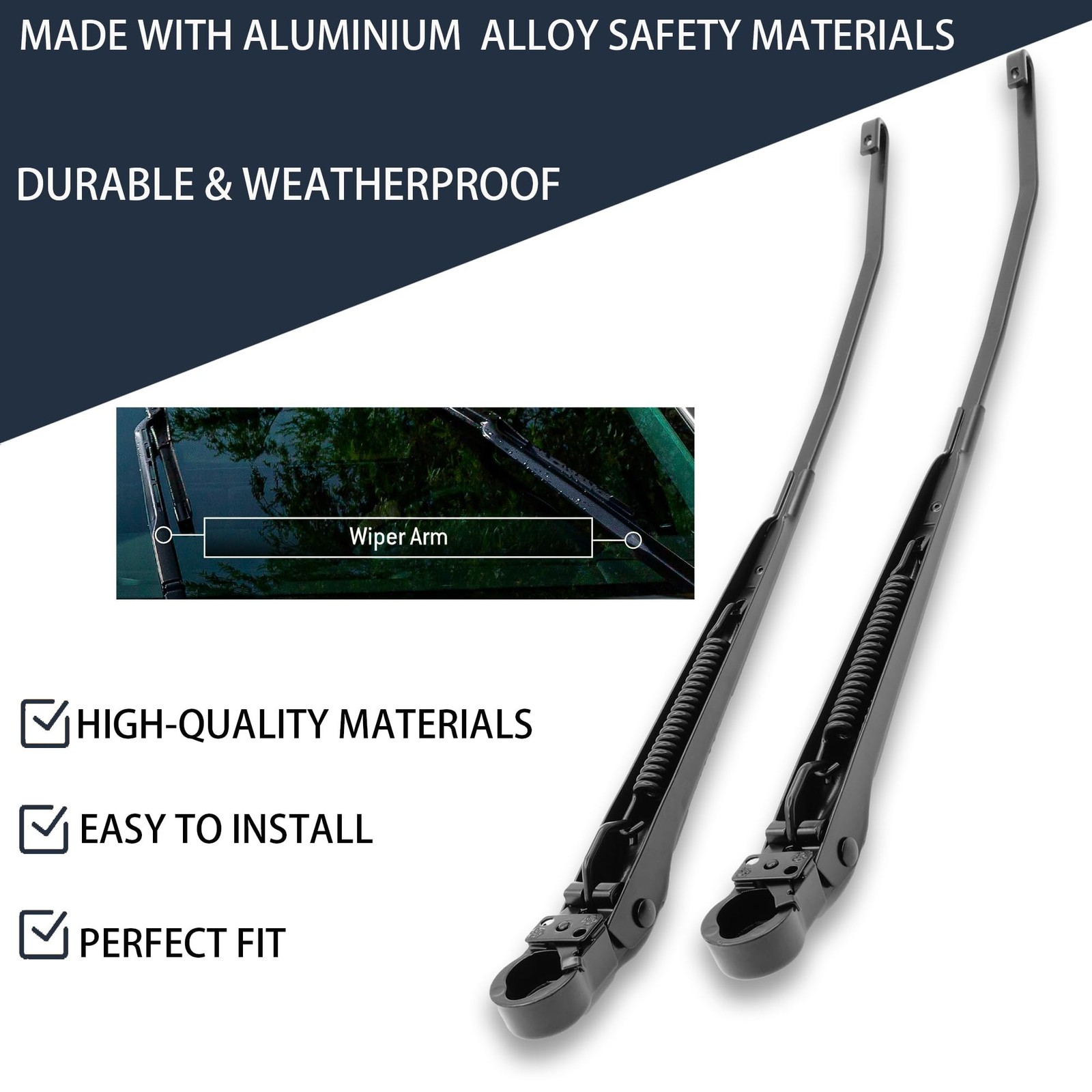 42630 1 Pair Front Windshield Wiper Arm Kit Fits Compatible with Ford Explore…