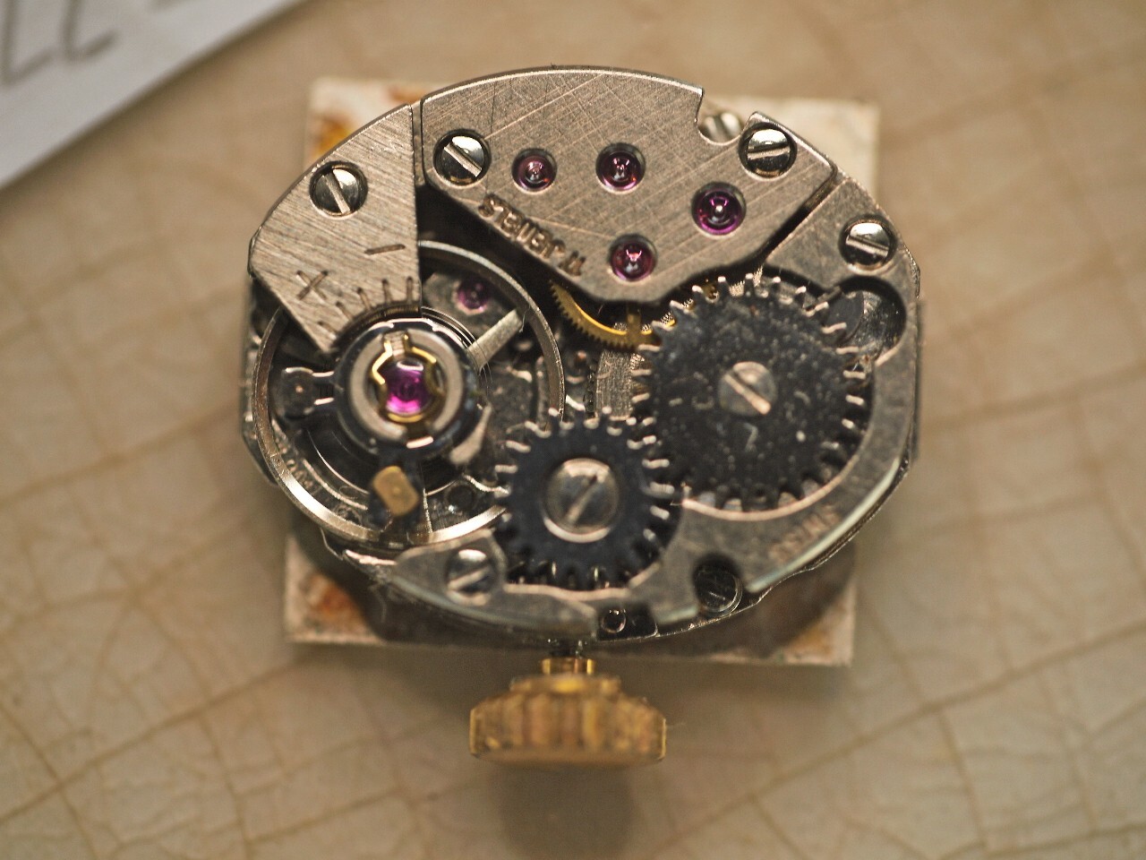 Vintage Swiss Watch Movement AS577301 Swiss Emperor Dial