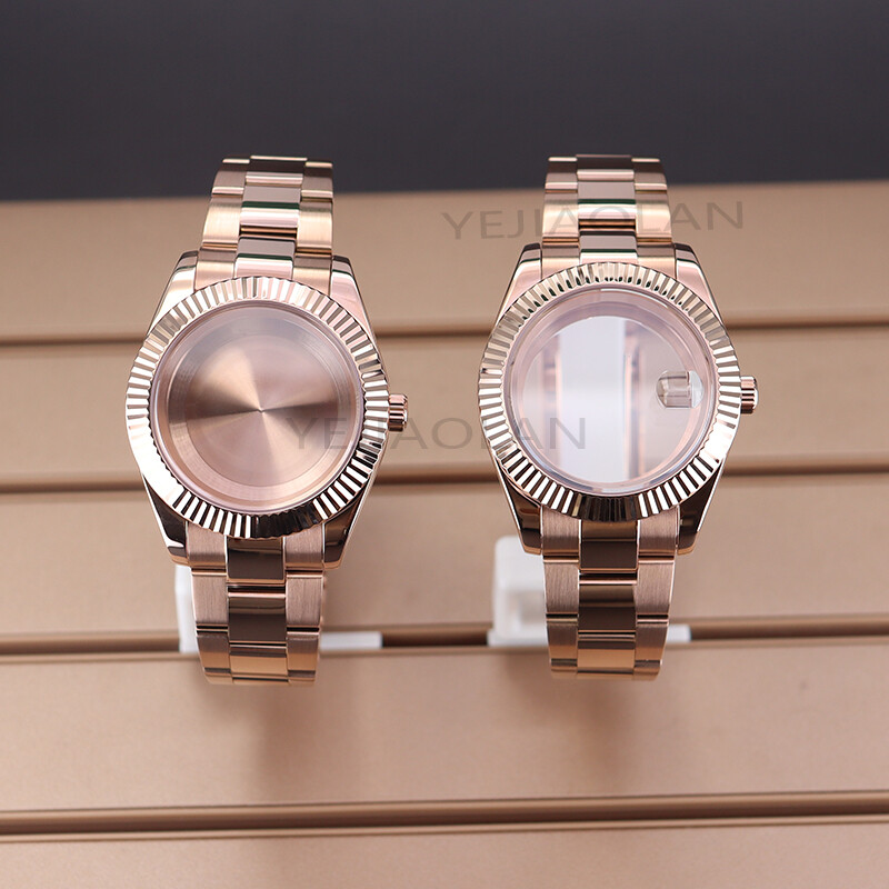 36mm/39mm Watch Cases Oysters strap Sapphire Glass For Seiko nh35 nh36 Movement
