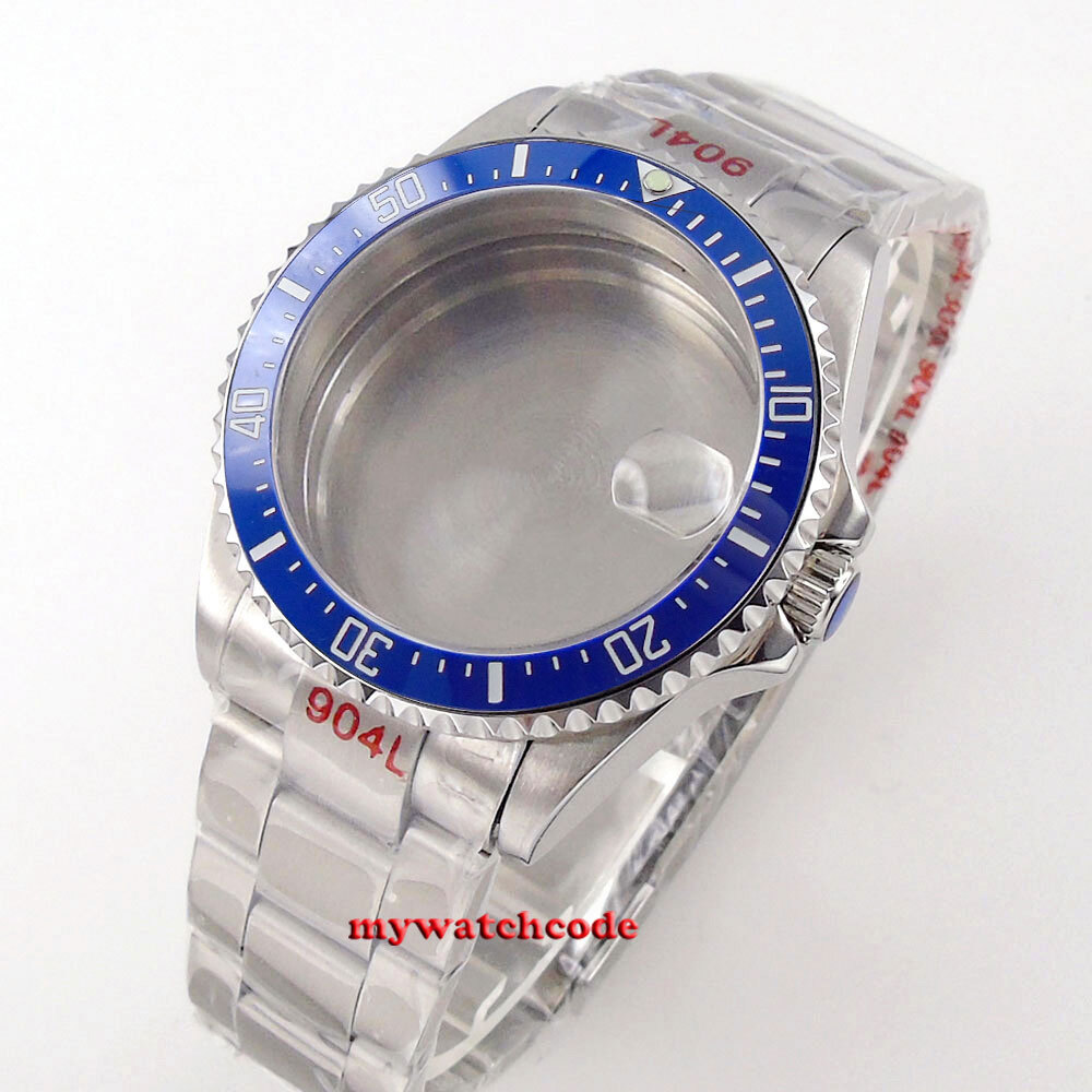 38mm 40MM SEA Watch Case Ceramic Bezel Sapphire Glass Fit NH34A NH35 NH36 2824