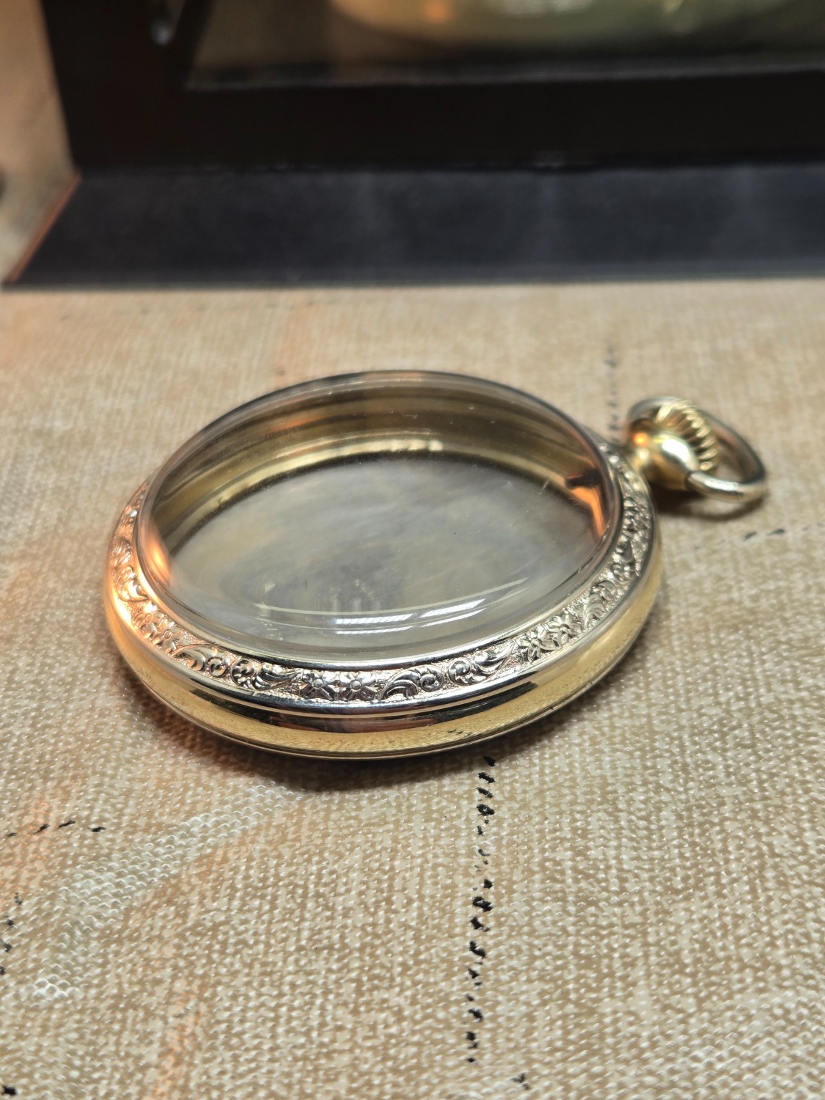 VINTAGE 16 SIZE HAMILTON RR GRADE TWO TONE CASE. 14K 25YR GOLD FILL. NICE