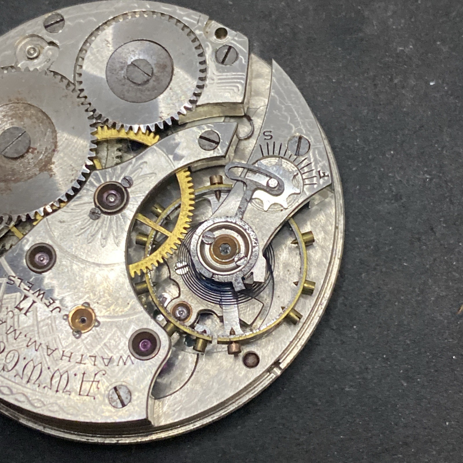 Waltham Grade 625 Pocket Watch Movement Size 16s 17j Openface 1908 Model F8844