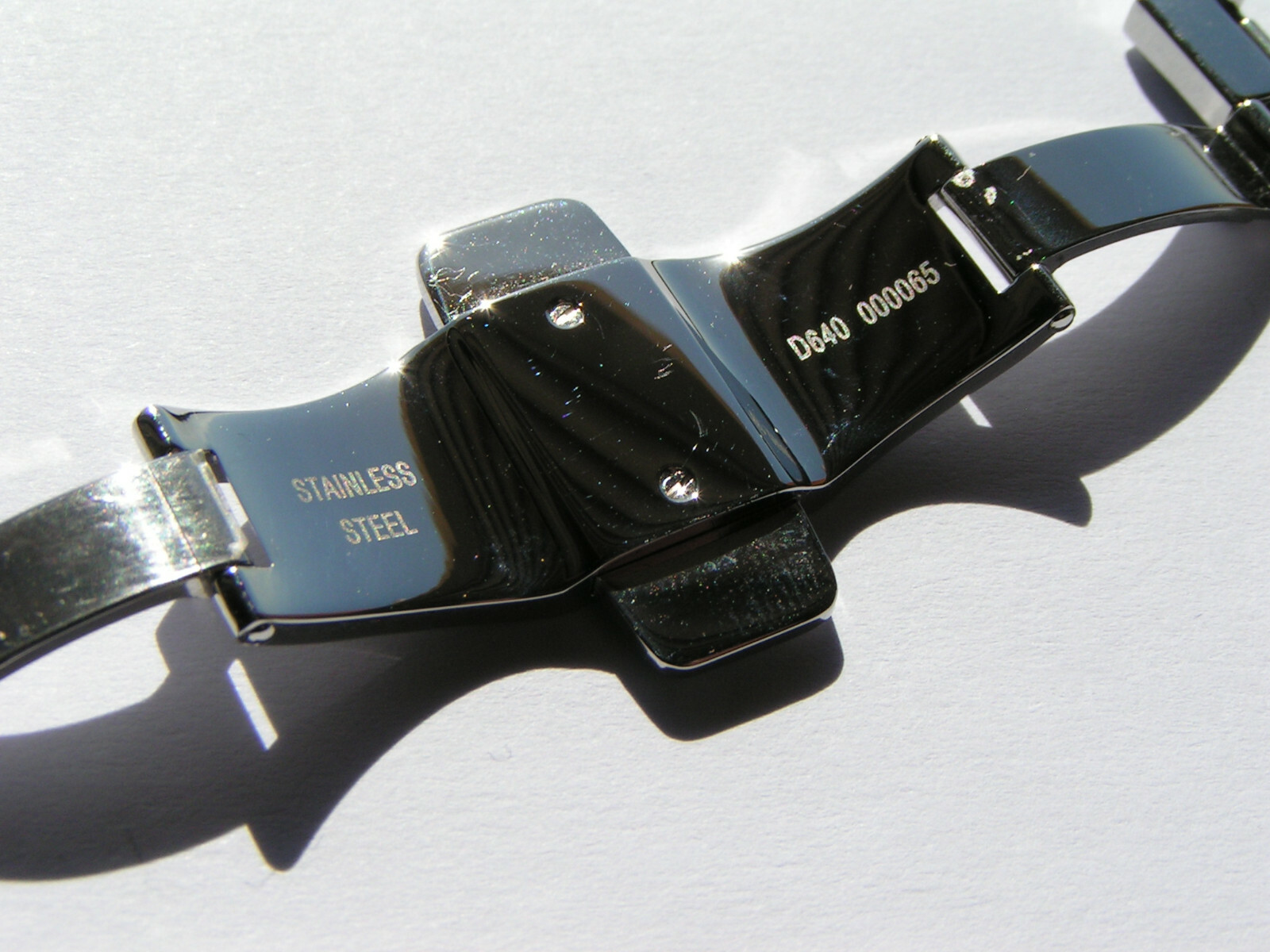 UNION GLASHÜTTE SA D640 000065 Steel 20mm Deployment Deployant Clasp Buckle I504
