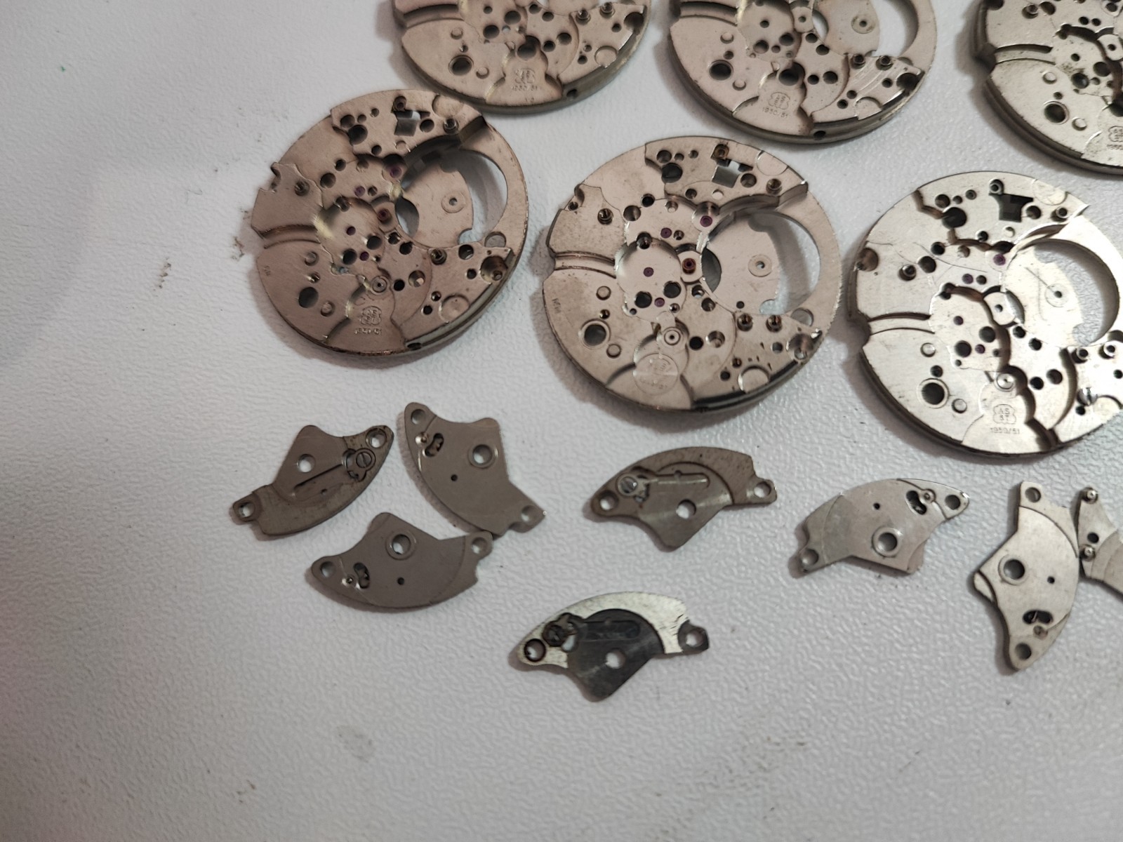 AS ST 1950/51 Watch LOT Main Plate – Platina – Part 25.9 mm For parts and spares