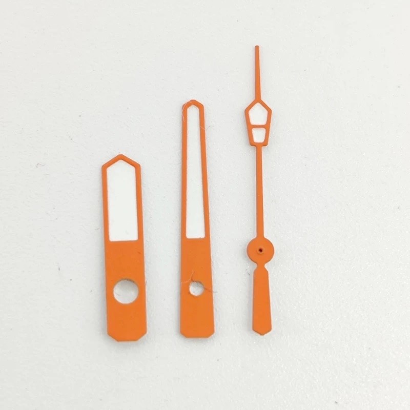 1 Set Luminous Watch Hand Set Orange 12.5×11.5x8mm For NH35 NH36