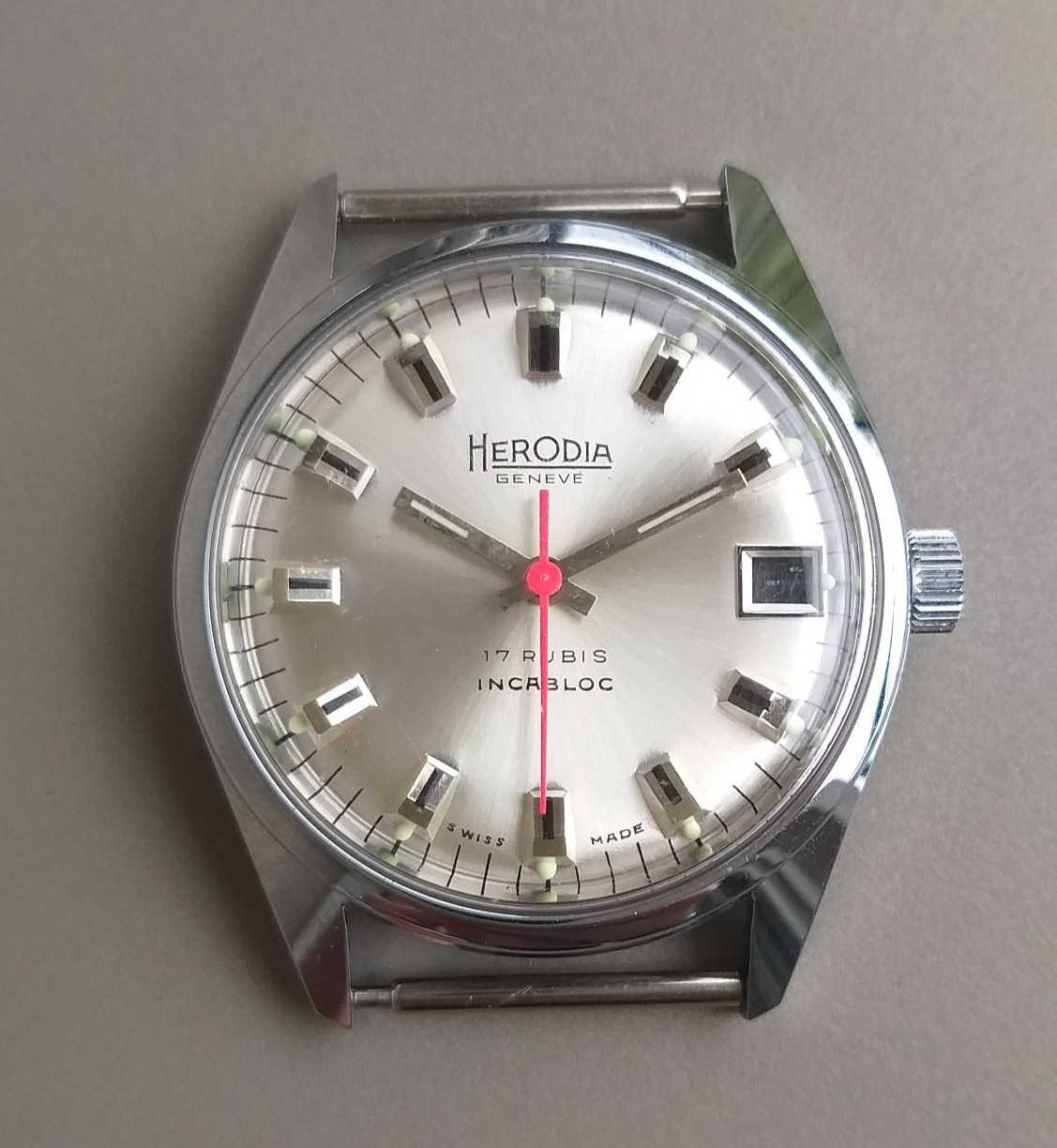 ETA 2602 or FHF 401 Watch Case + Dial 11.5”’ Movement Vintage 34mm NOS Swiss