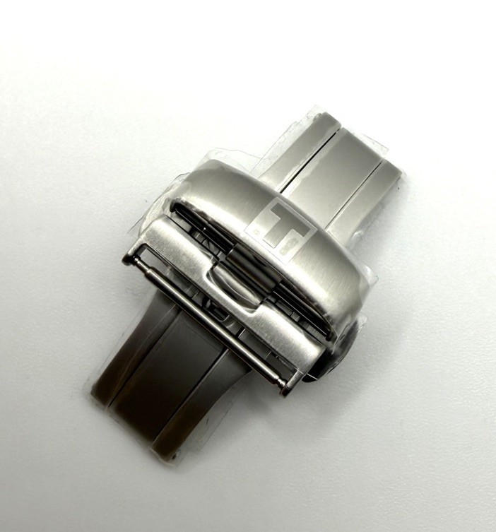 Genuine Tissot 20mm S/S Deployment Folding Push Clasp T640.29 For Leather Strap