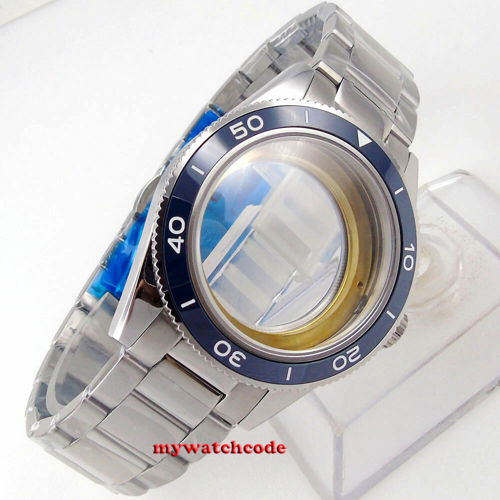 10atm 41mm ceramic bezel sapphire glass Watch Case fit for NH35 NH36 miyota 8215