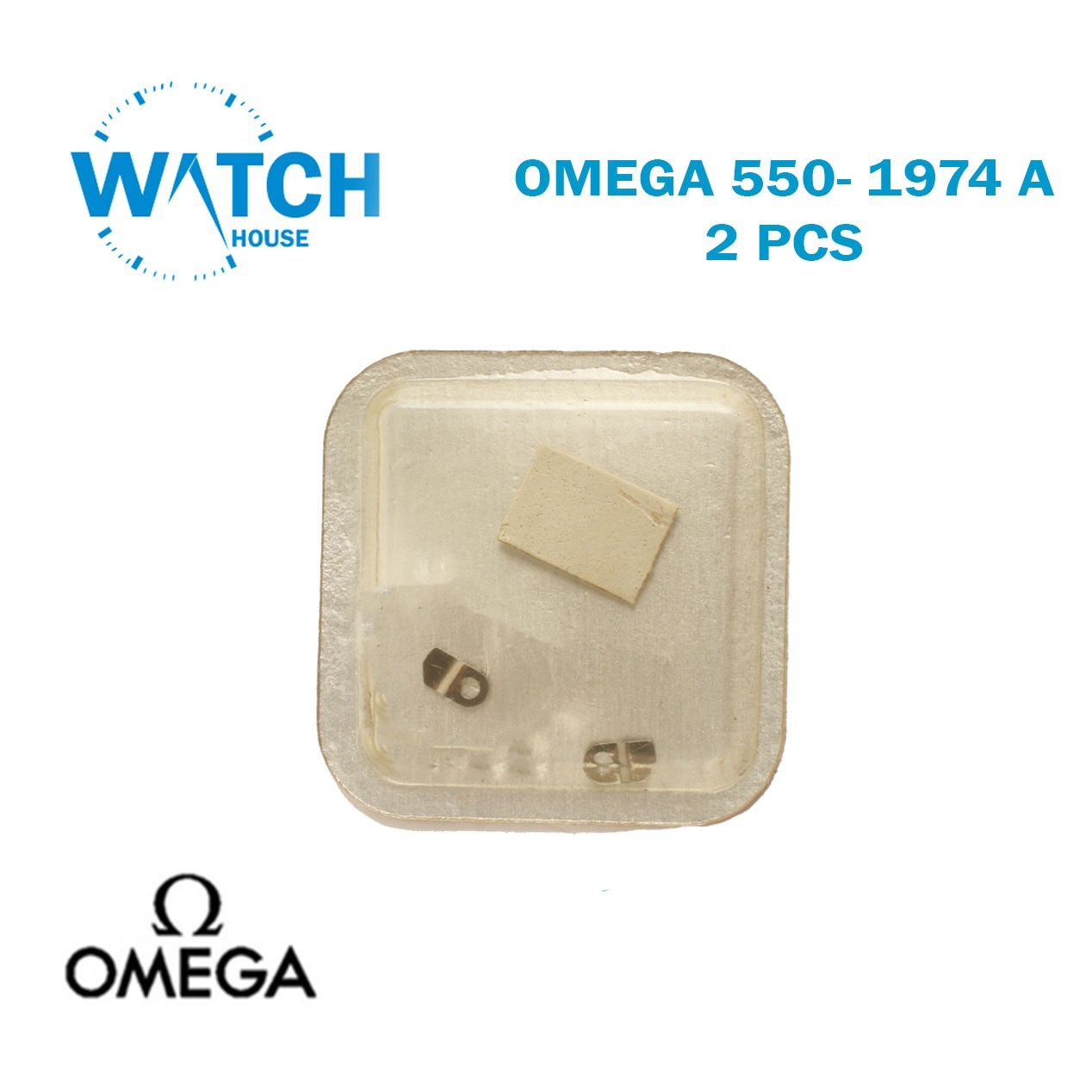 2 PCS OMEGA550-1974 A Original Spare Parts-For Omega Movement550-Part No.1974 A.