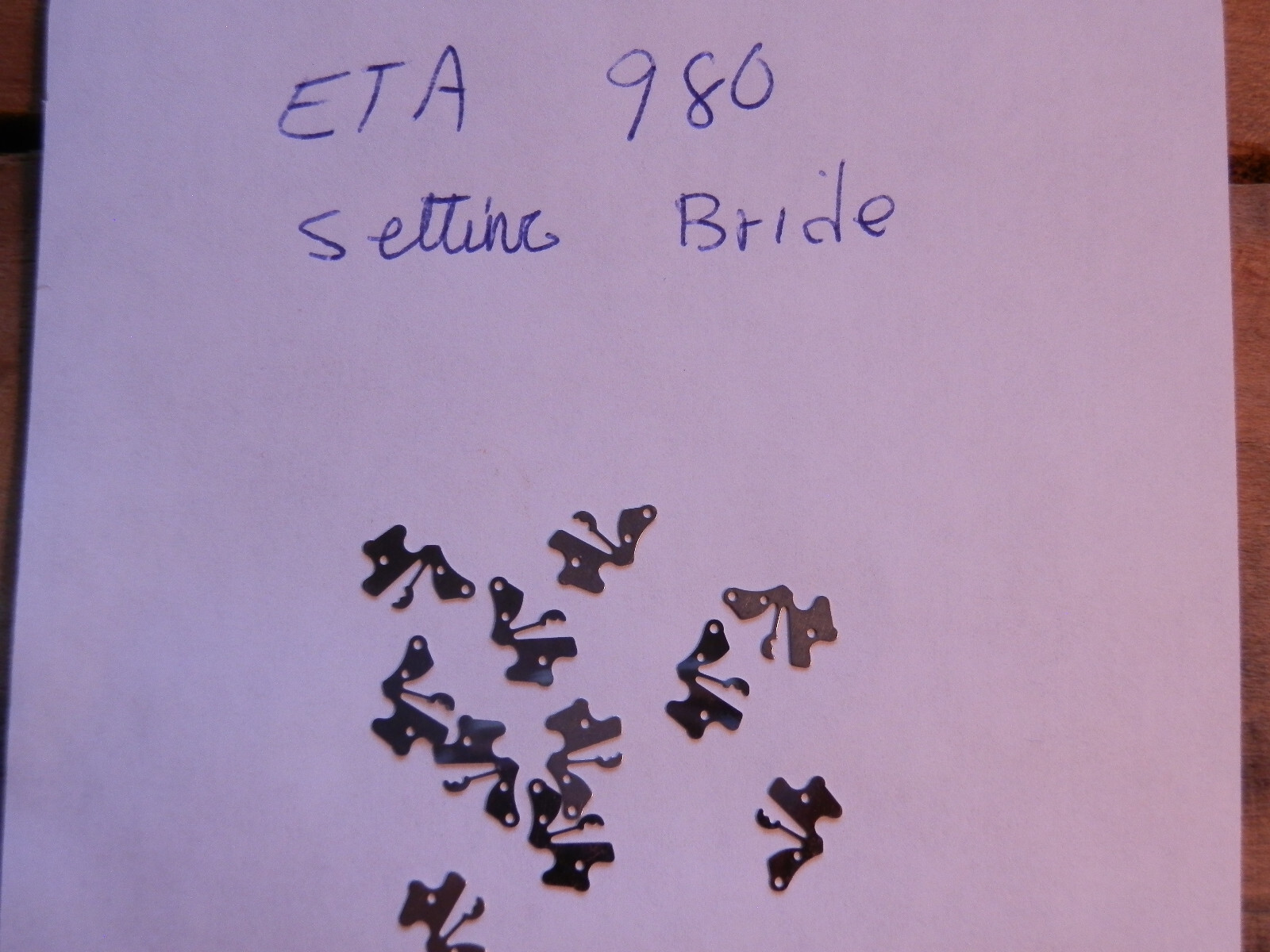ONE EACH..ETA 980 Bridge Setting Lever Spring Watch Part