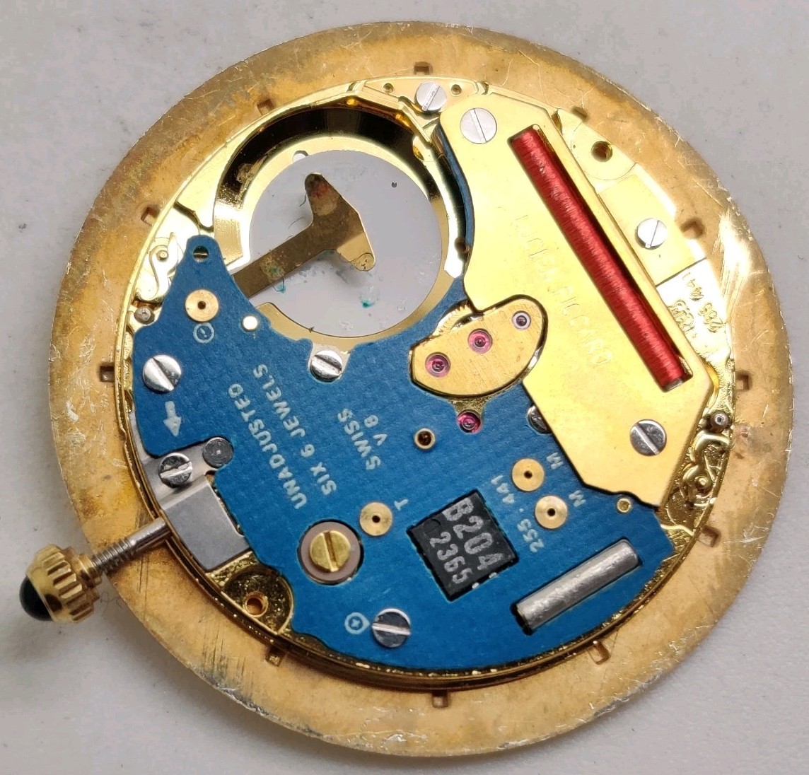 Lucien Piccard ETA Cal. 255.441 Swiss quartz watch movement For Repair