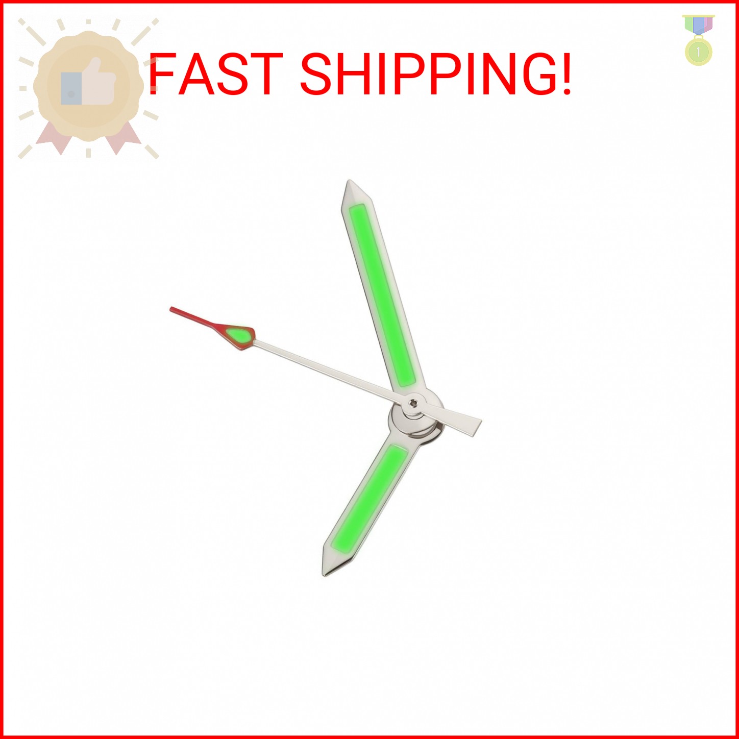 Briny River Watch Hands Kit with Luminous Watch Pointer 3 Pins for NH35A NH36A M
