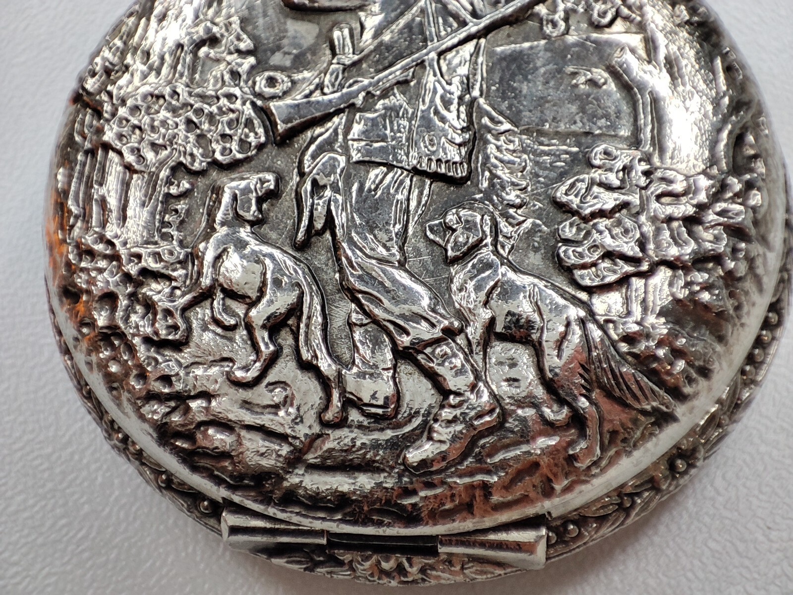 hunting scene pocket Watch lifestar watch – 46.5 mm – for parts and spares