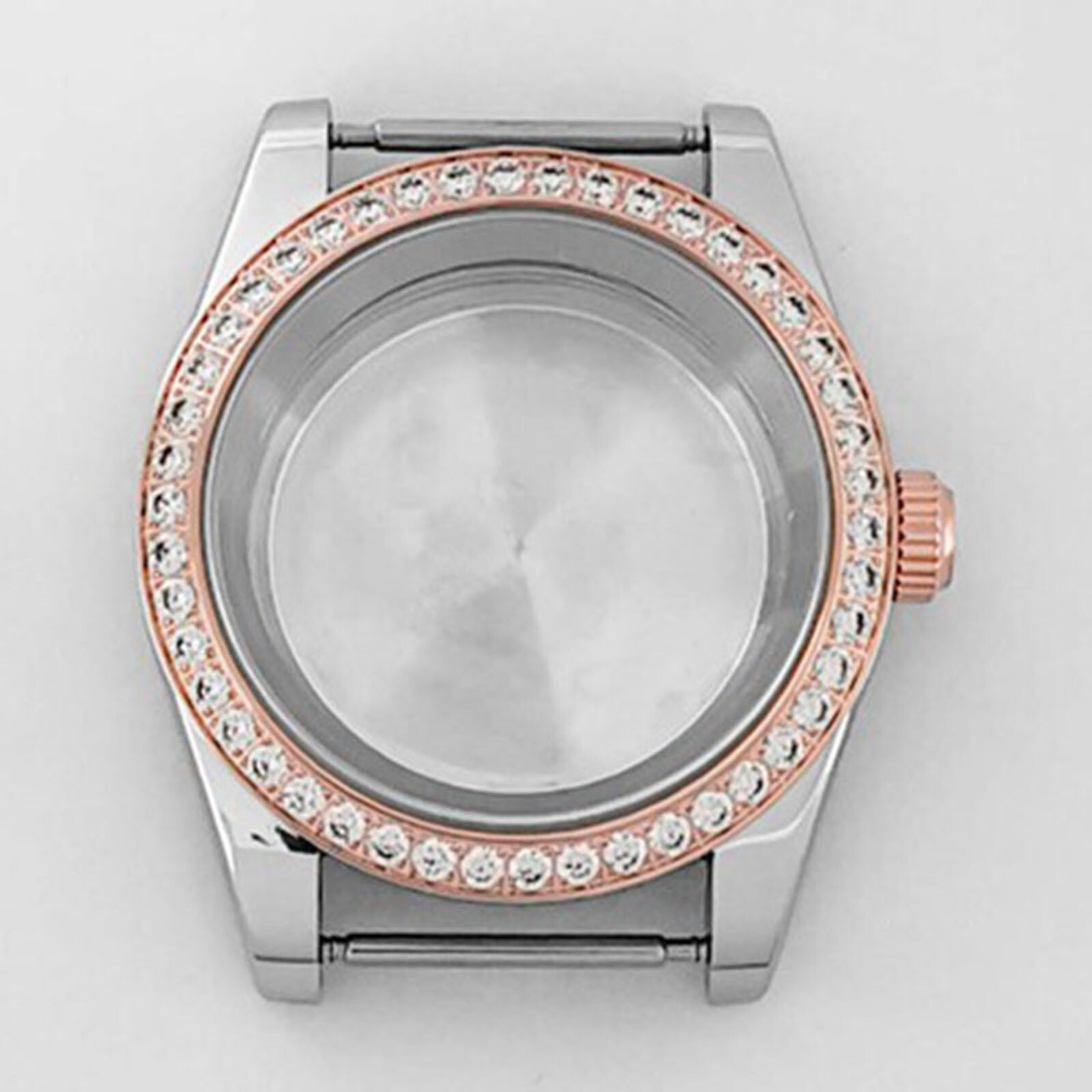 39mm Stainless Steel Watch Case Modified With Watch Part For Nh35/36 Movement