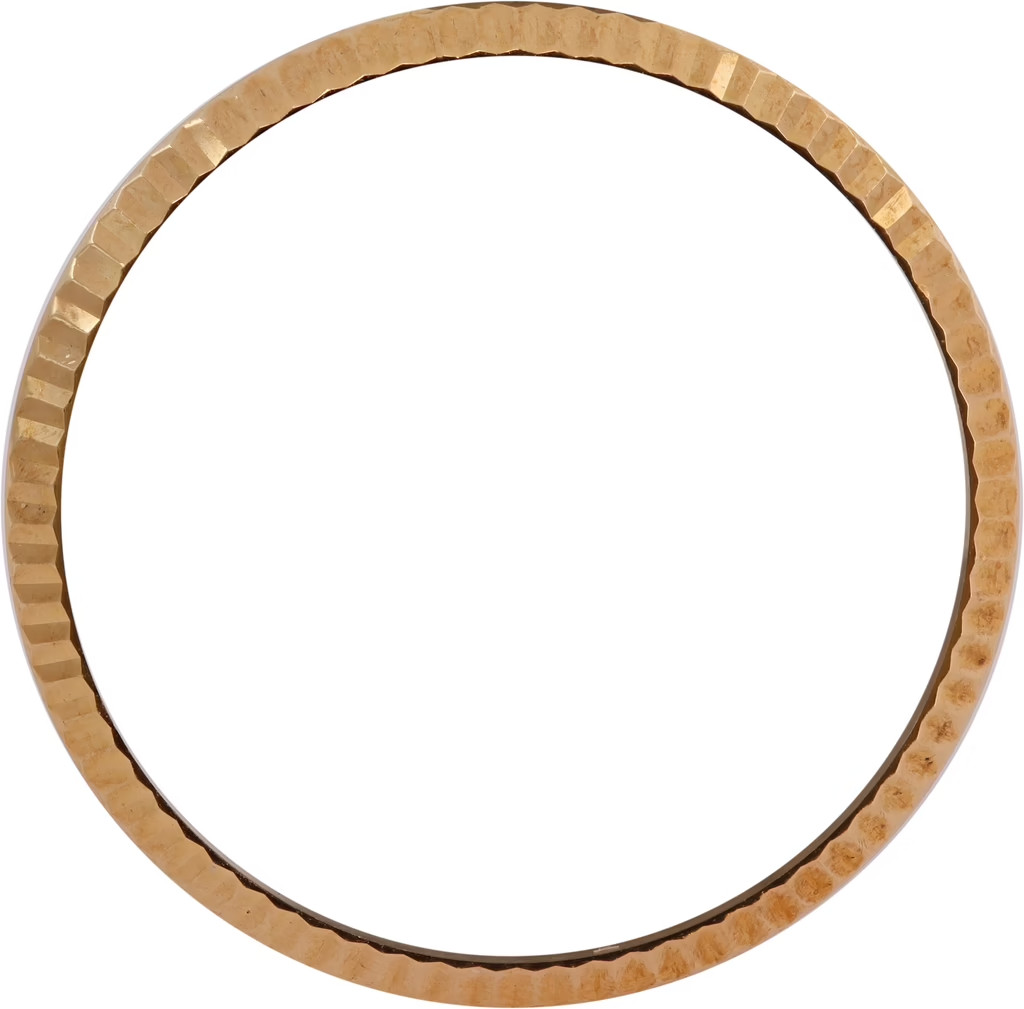 Original Rolex Fluted Bezel in 18k yellow gold for 36mm