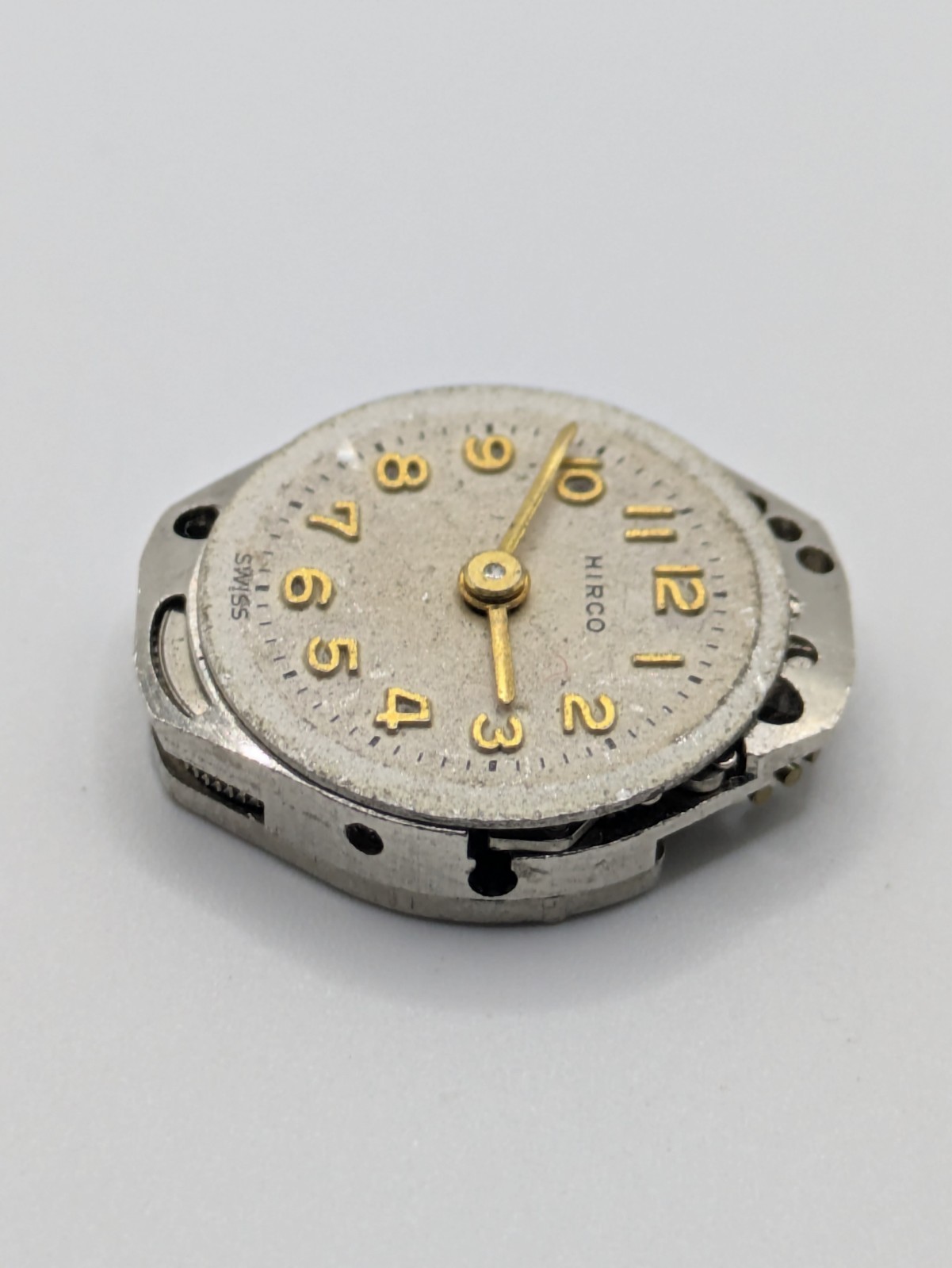FHF 60 Hirco Manual Wind Watch Movement 15 Jewels Swiss Parts Repair 15.3mm