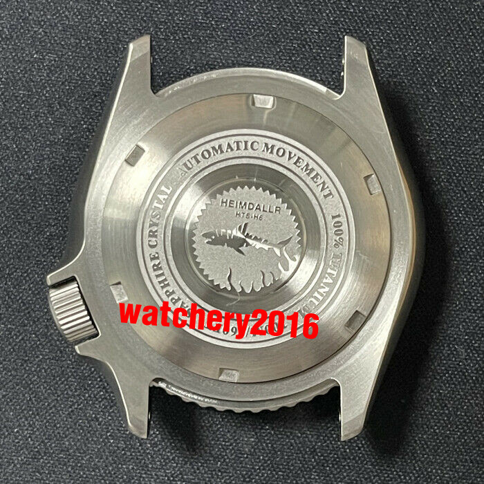 Titanium Watch Case Prevent Allergy Sapphire Glass fit NH35 NH36A SKX007 watch
