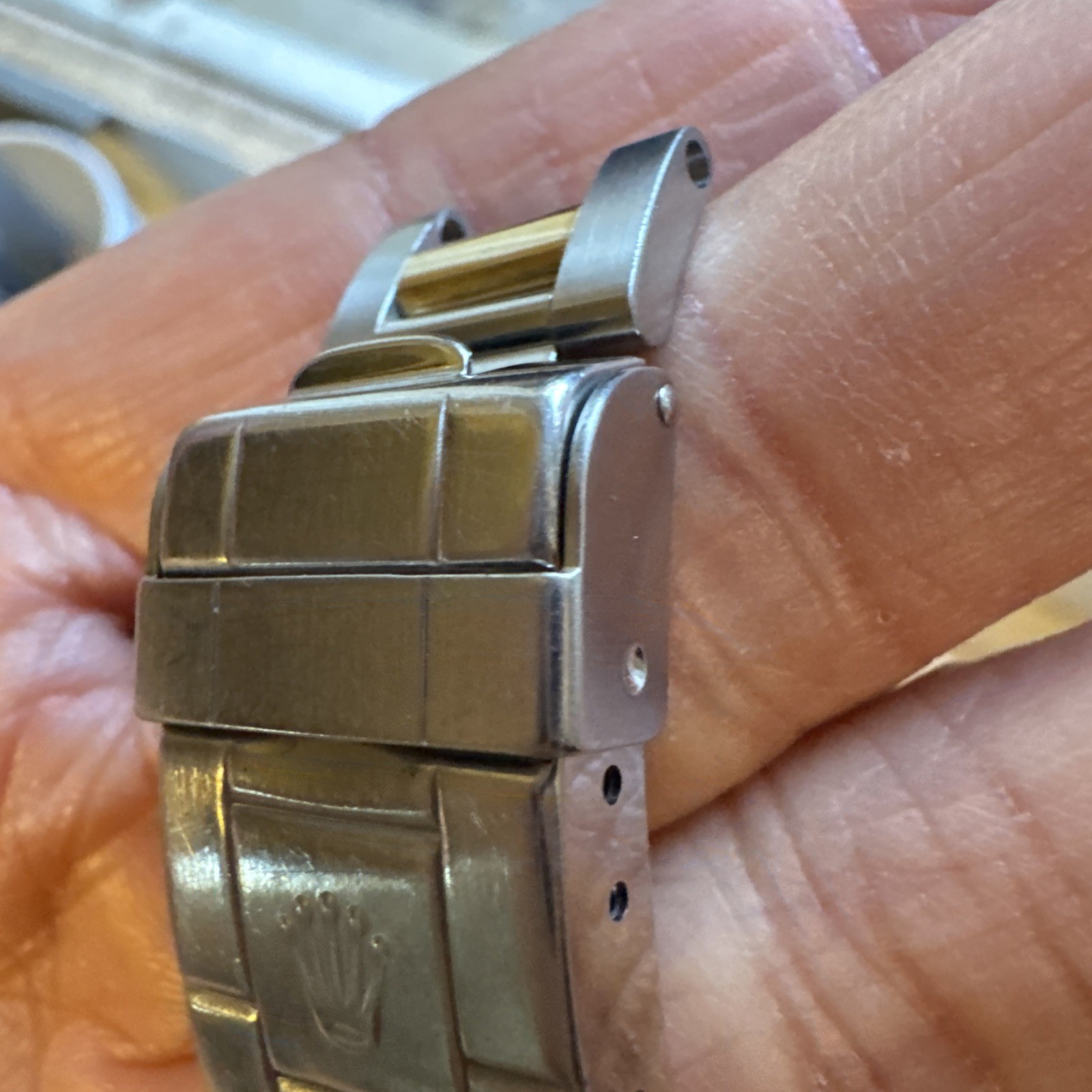 Vintage Rolex 93153-18 16613 16803 Submariner clasp U4 Circa 1988