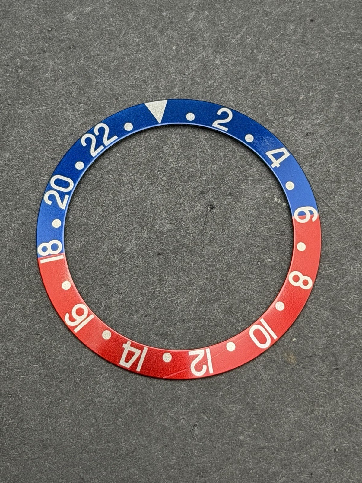 Genuine Rolex GMT 1675 16750 Redback Pepsi Bezel Insert