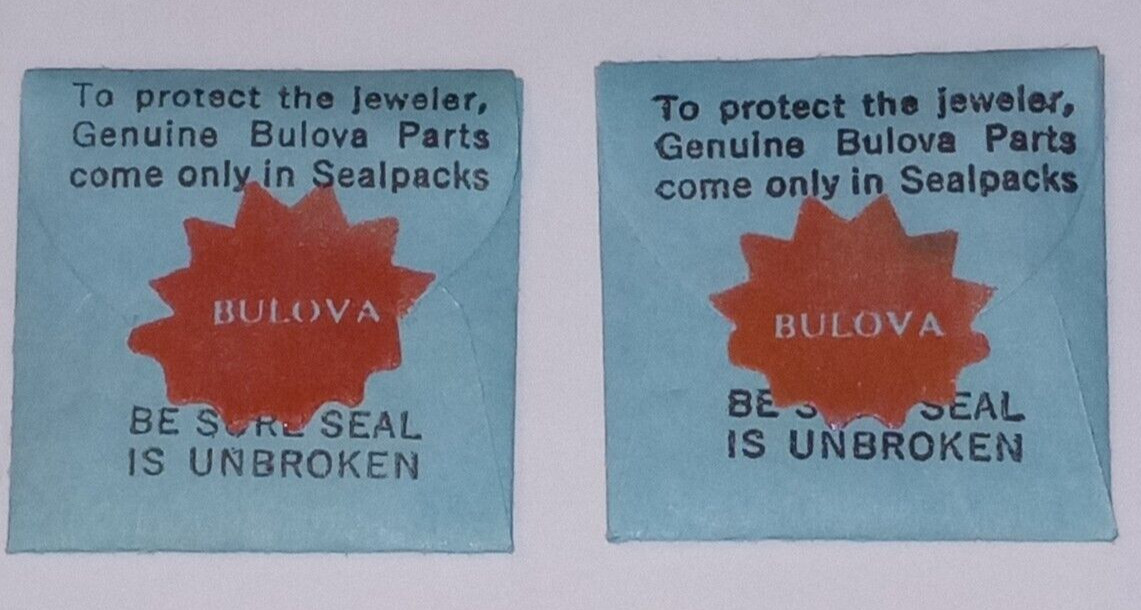 BULOVA 10AK Watch Parts: #28 Yoke / #48 Screw for Set Lever NOS Sealed (loc:HC2)