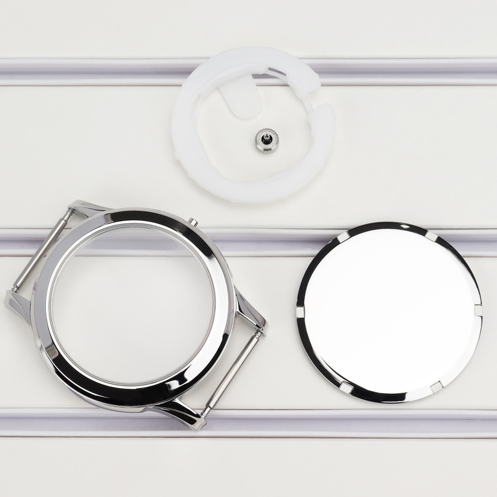 40.5mm Brushed Watch Case For Miyota GM00 Movement Polished 316L Stainless 10ATM