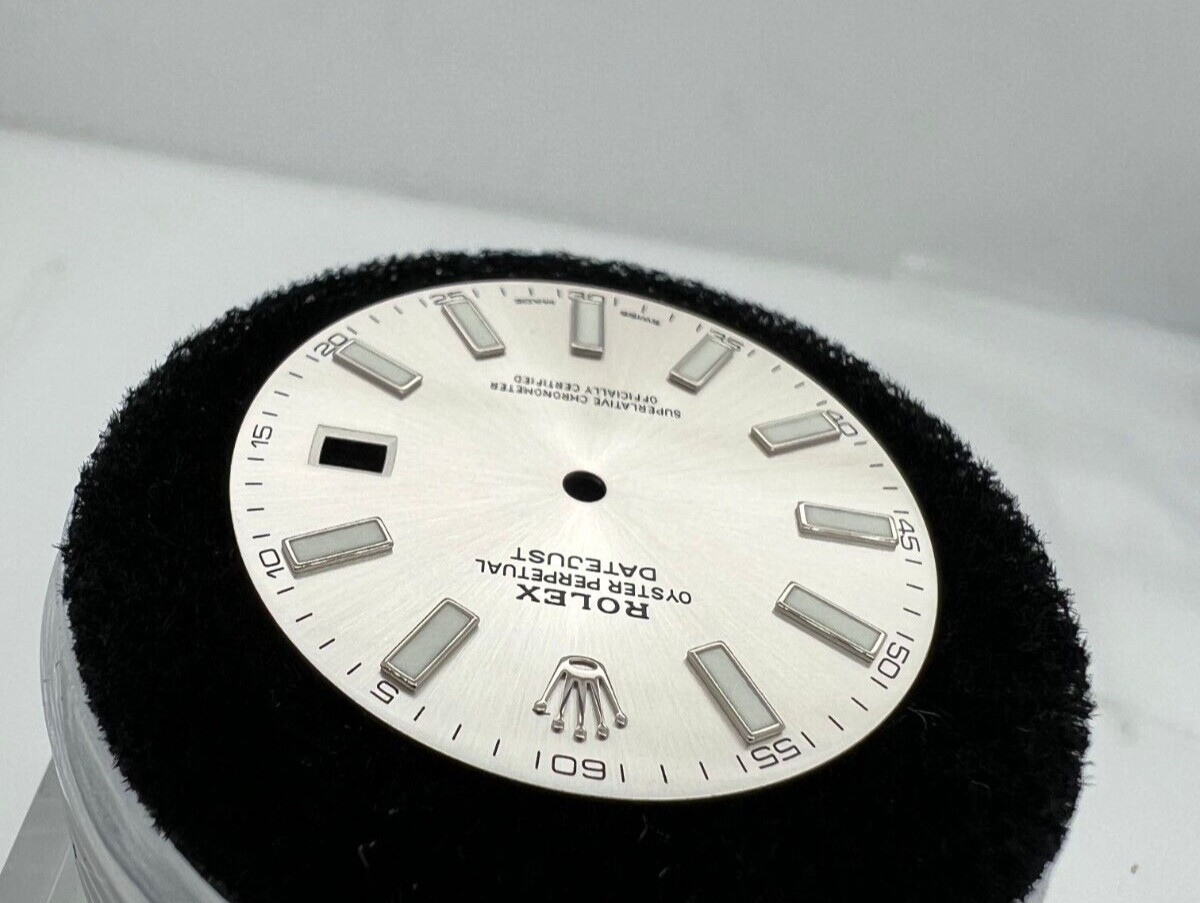 Genuine Rolex Datejust 41mm Dial Silver Big Index 116300 116334