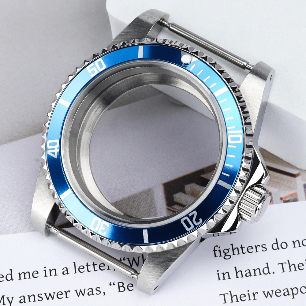 High Quality 38MM Watch Case Sapphire Glass for Retro Submariner NH35 NH36 NH34