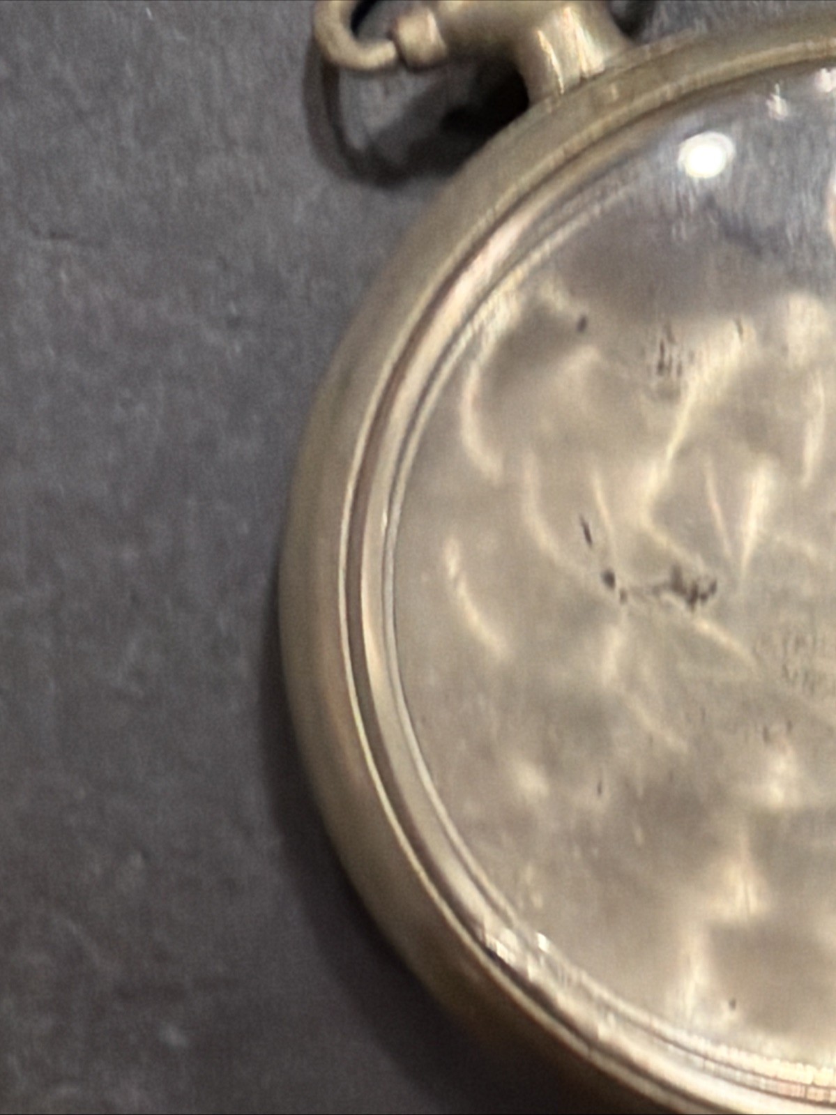AM34 Vintage Star Watch Case Co Nickel Silver Pocket Watch Case & Crystal As Is