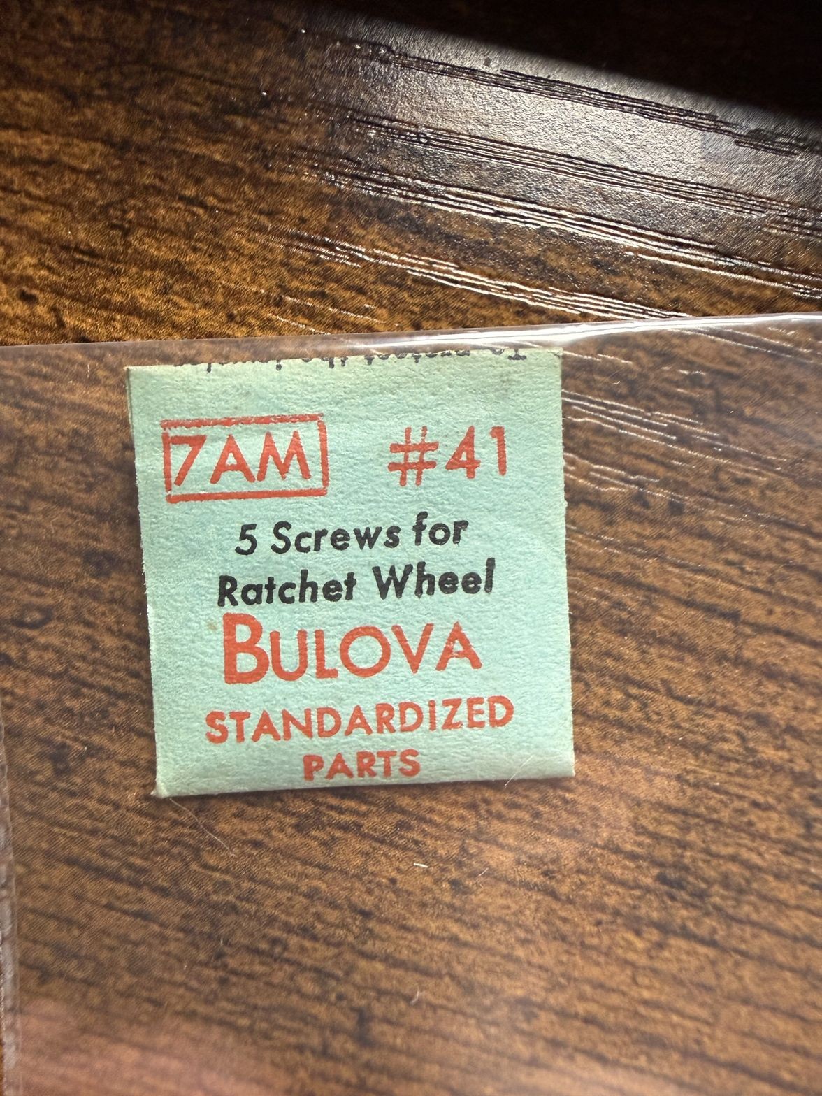 Bulova 7AM #41 Screws for Ratchet Wheel NOS Genuine Vintage Watch Part