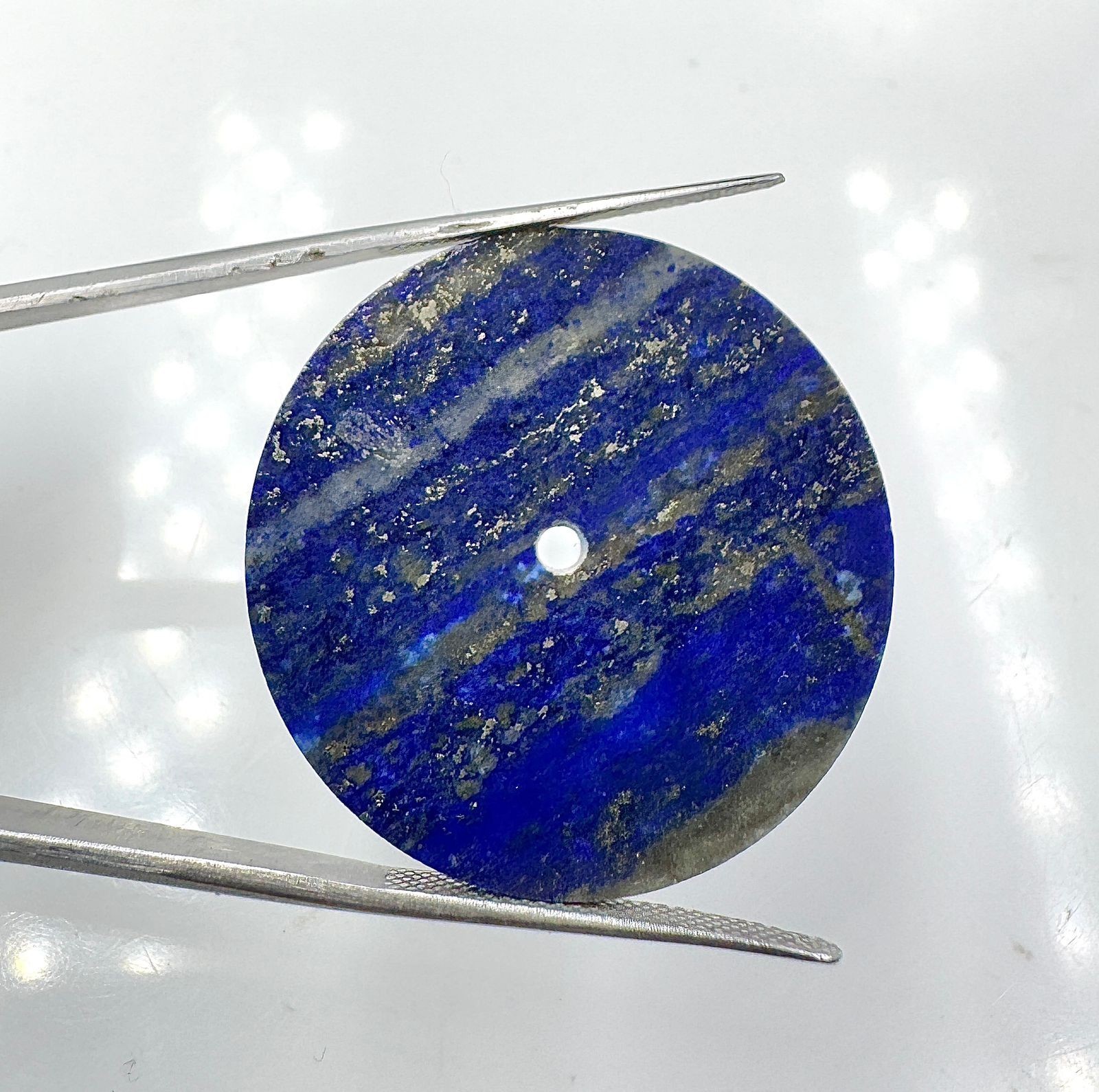 Blue Lapis lazuli Watch Dial: 31.5 mm Gemstone Cabochon GMC-616