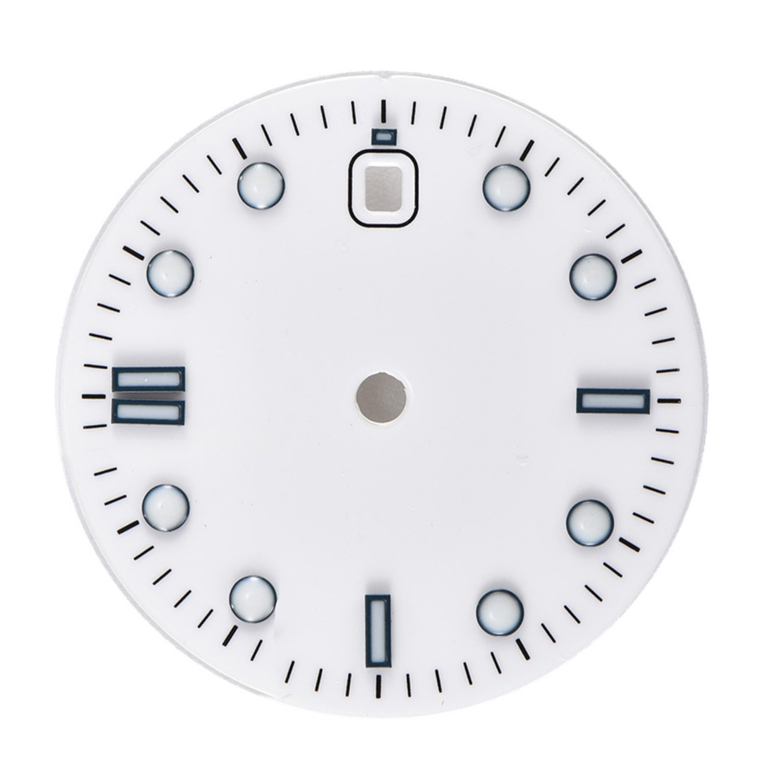 White Watch Dial Parts Wih Luminous For ETA 2836/2824 Mingzhu DG2813 Movement E