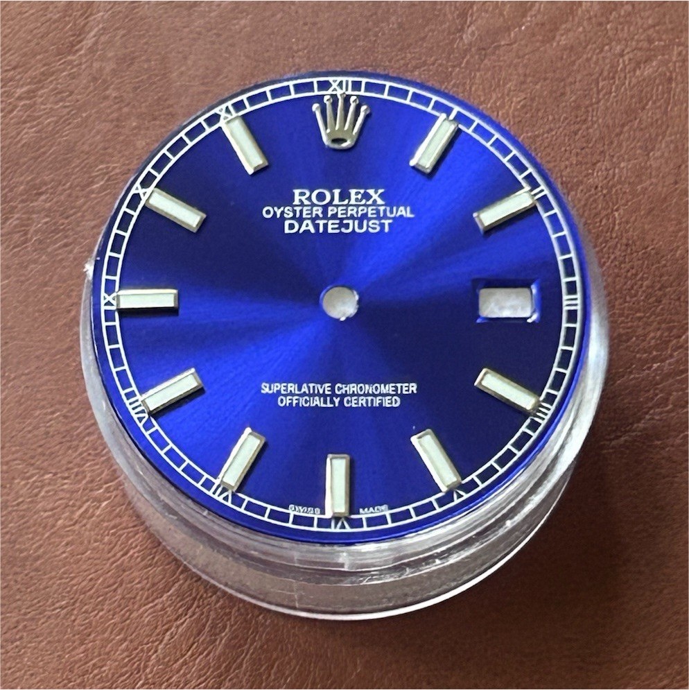 Rolex Datejust Mens 36mm 16200-16234-116200-116234 Custom Blue Index Dial