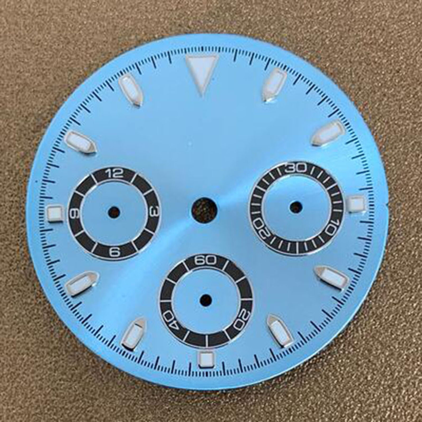 39mm Watch Dials Multicolor Fine Steel Sapphire Glass Case for VK63 Movement