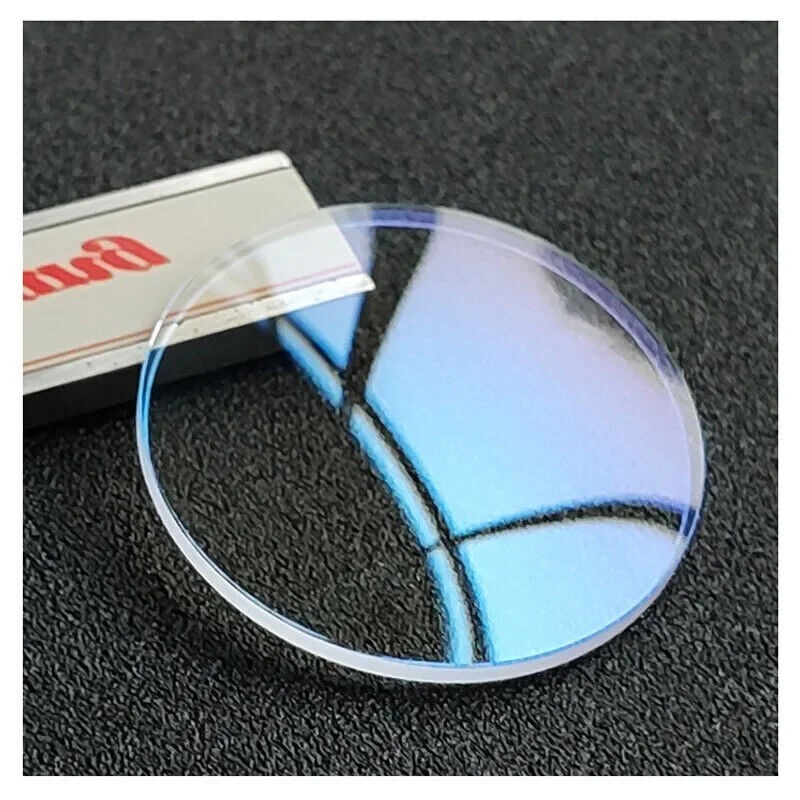 Flat Round Thickness 1.5mm Sapphire Glass BlueAR Coating Watch Crystal 30-38.5mm
