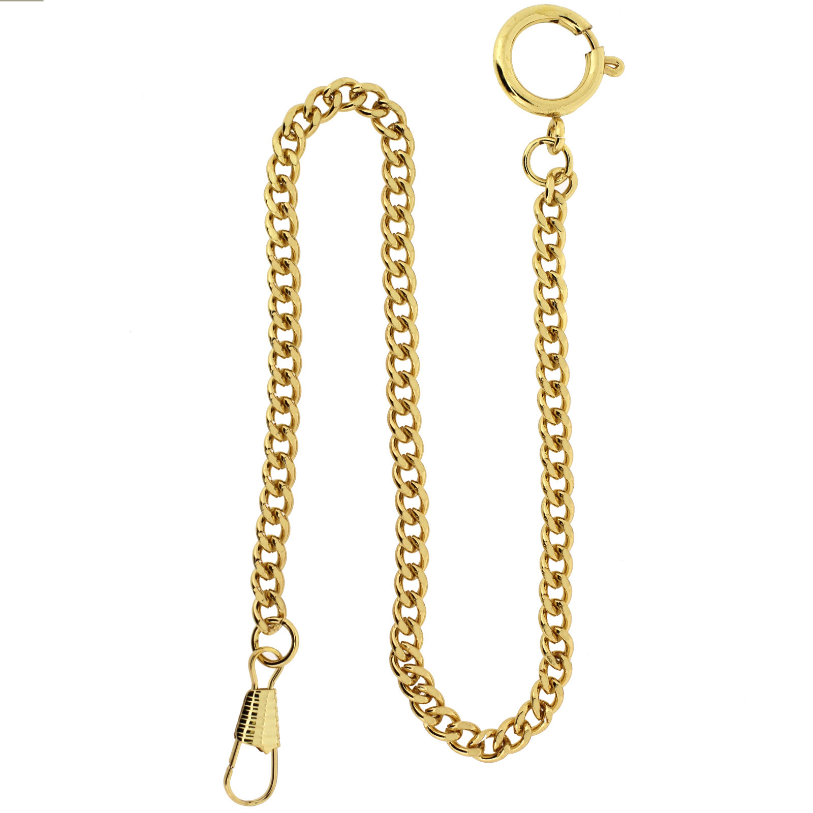 Pocket Watch Chain Fob Curb Design 14″ PC3-G