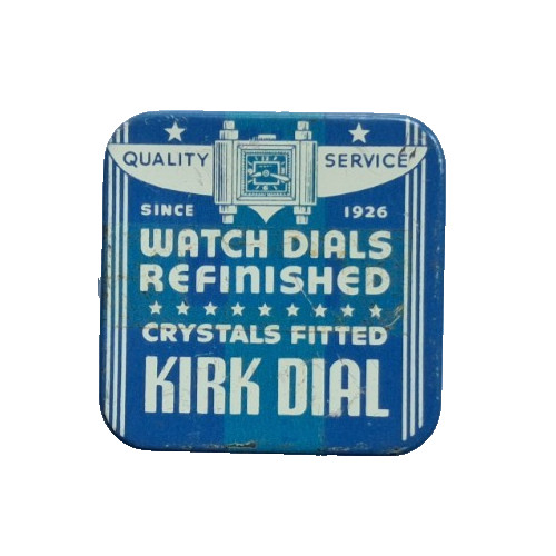 KIRK DIAL Watch Parts Tin Advertising litho 43.5MM