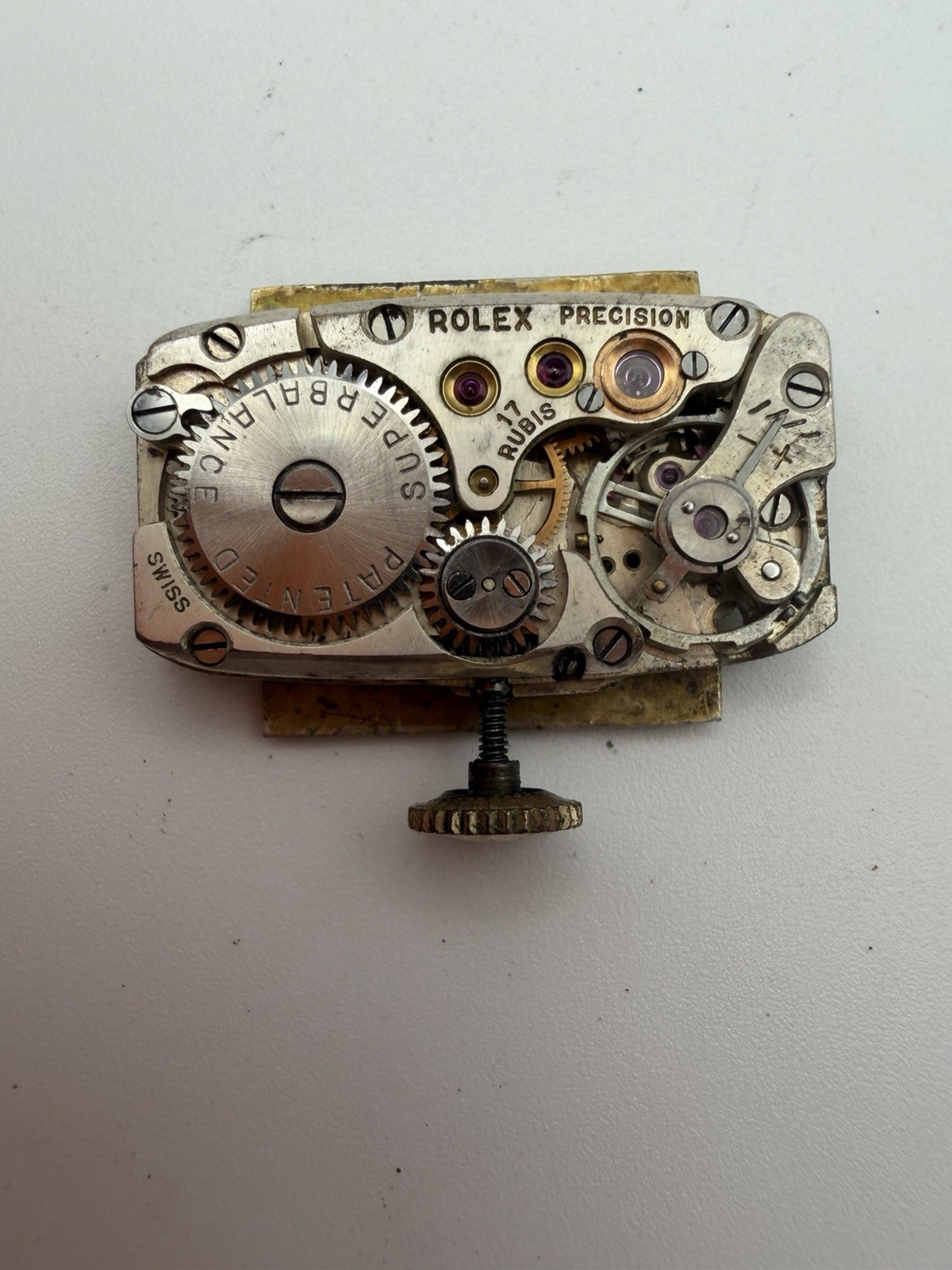 Vintage Rolex Precision Size F 17J Superbalance Movement Parts – No Hairspring