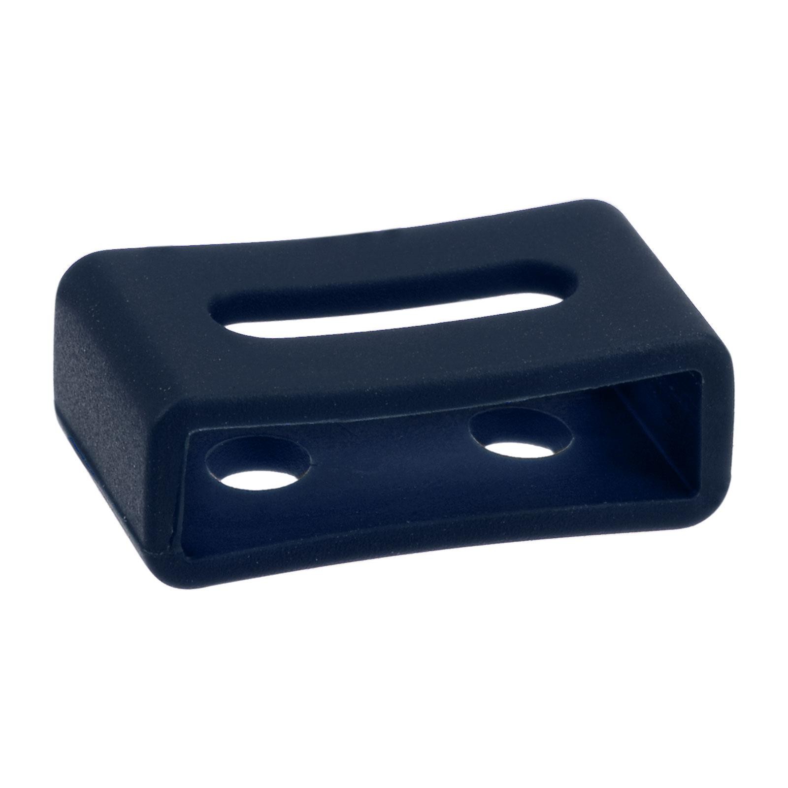 Watch Band Strap Loops Silicone for 20mm Width Watch Band, Navy Blue 2 Pcs